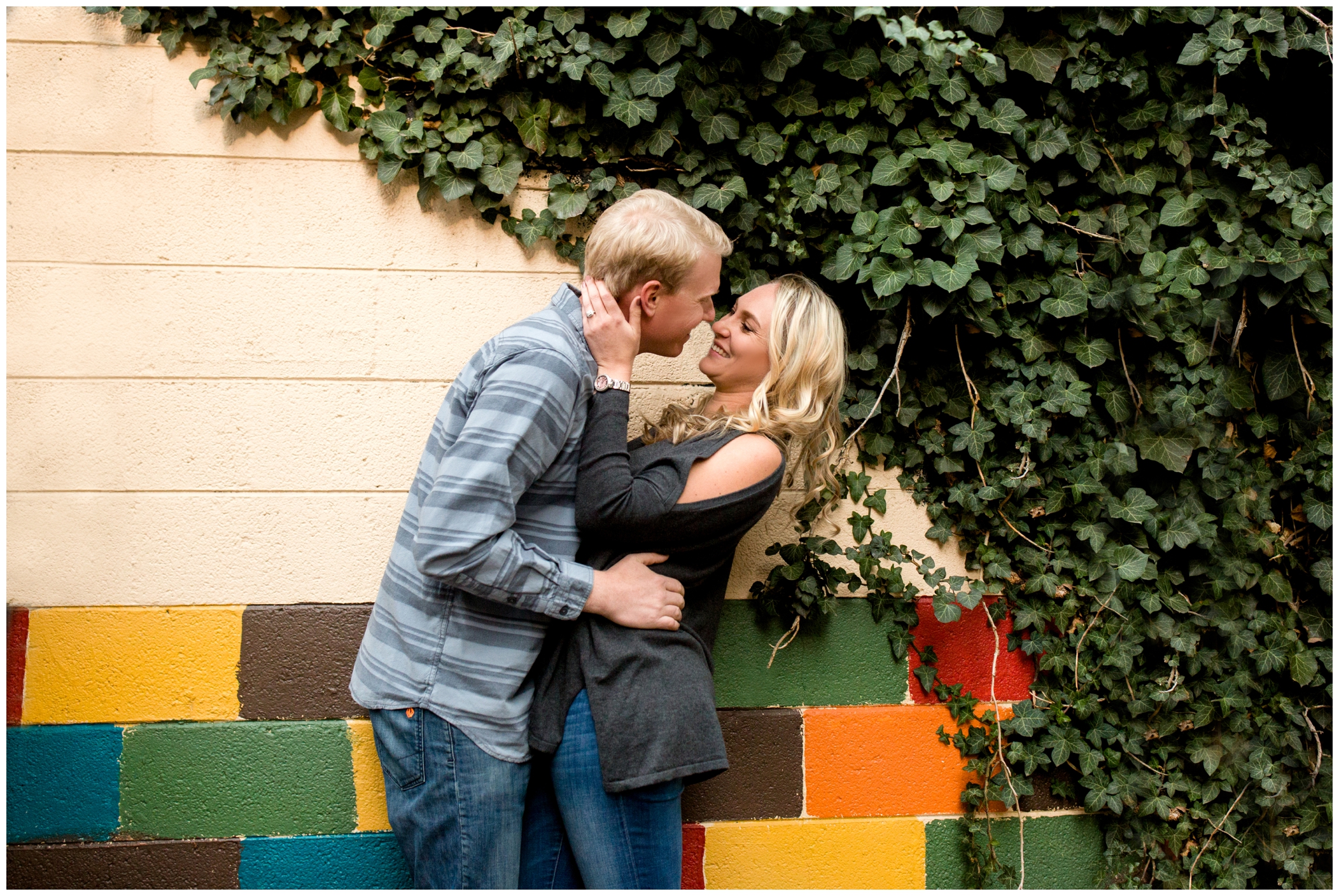 Boulder engagement portraits at Chautauqua Park and Pearl Street Mall by Colorado wedding photographer Plum Pretty Photography
