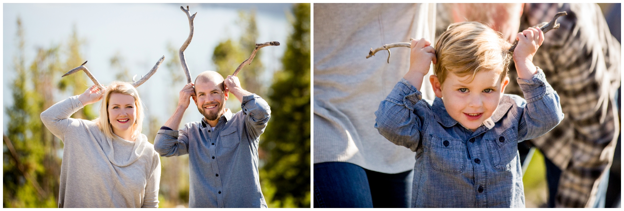 funny family photography inspiration in Breckenridge CO
