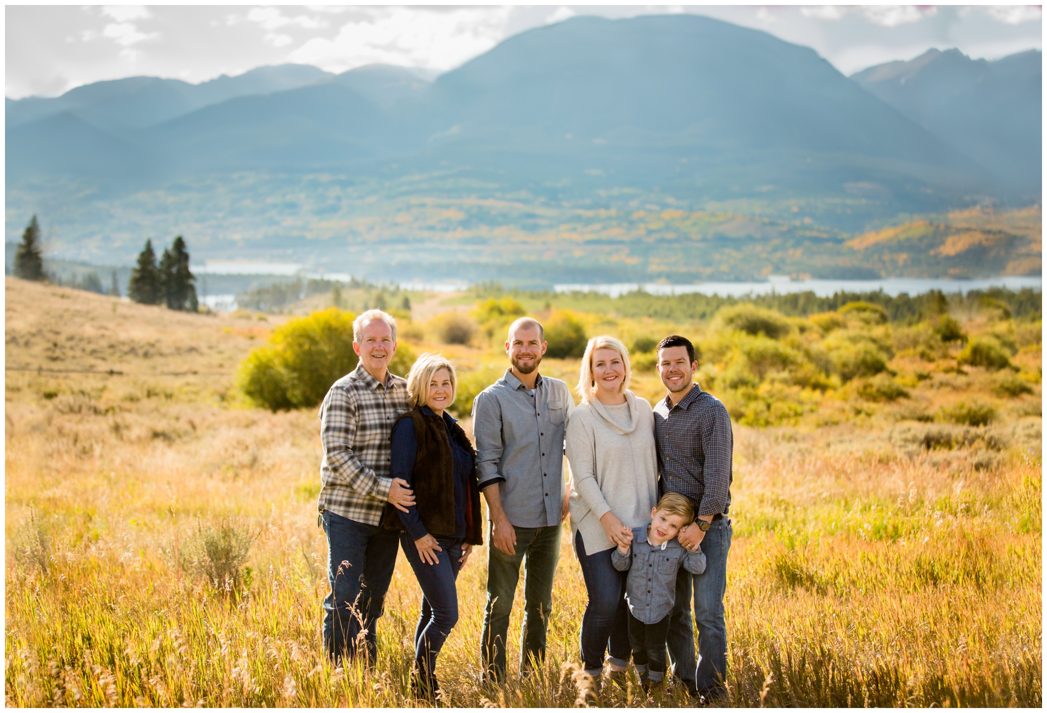 Breckenridge family portraits at Sapphire Point Overlook by Colorado mountain photographer Plum Pretty Photography