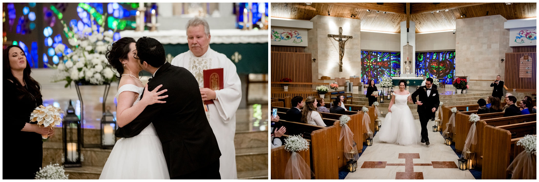 Westminster Colorado church wedding ceremony photos 
