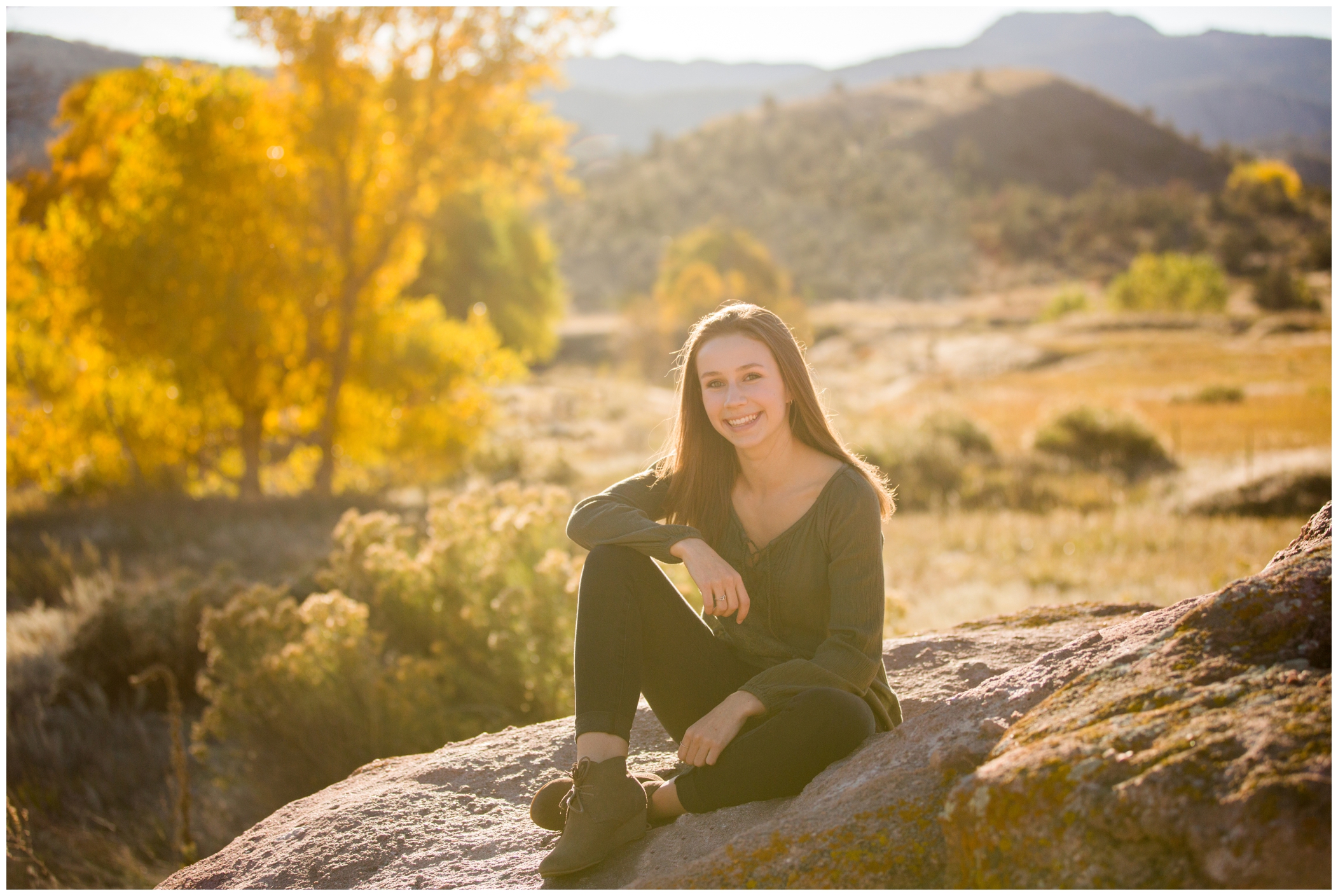 fall Colorado senior photography inspiration from Hall Ranch Boulder County 
