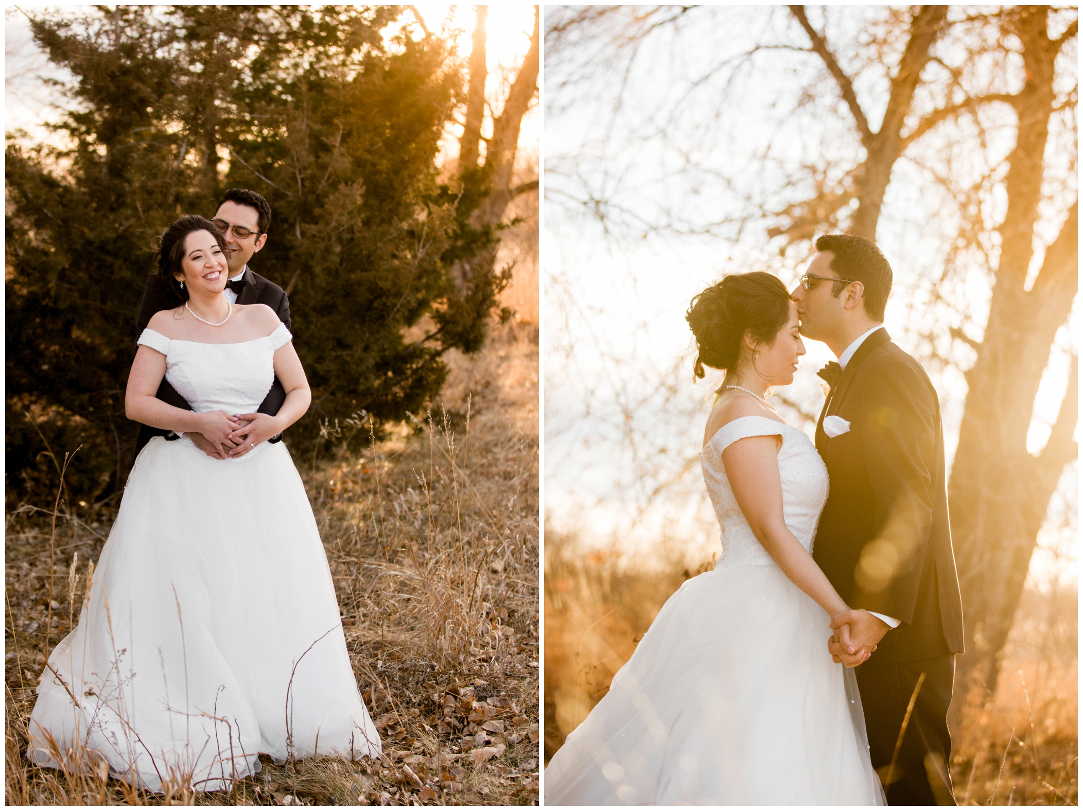 Westminster Colorado wedding photos on a sunny winter day 