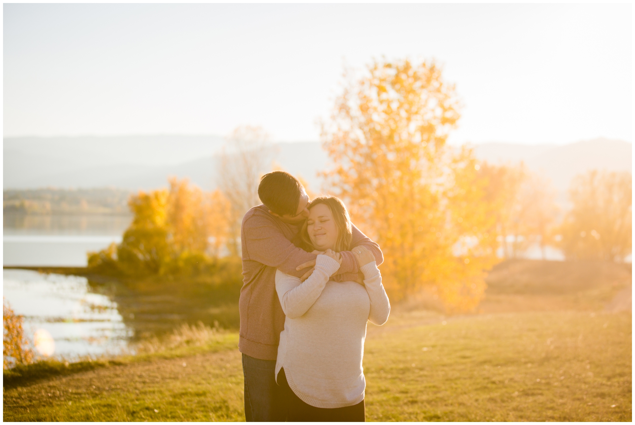 Boulder Colorado couples photography at Coot Lake 