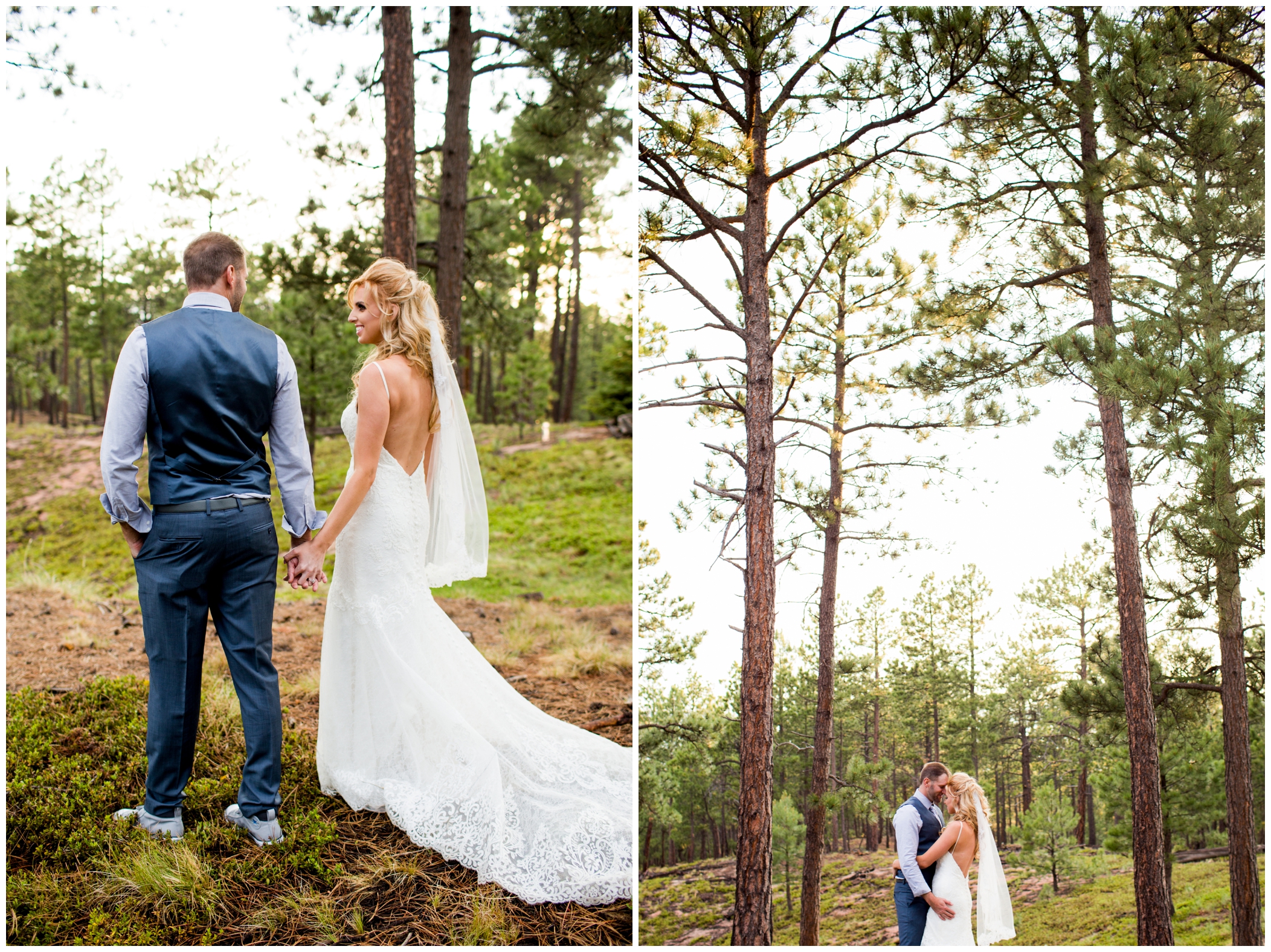 Colorado Springs backyard wedding photographs 