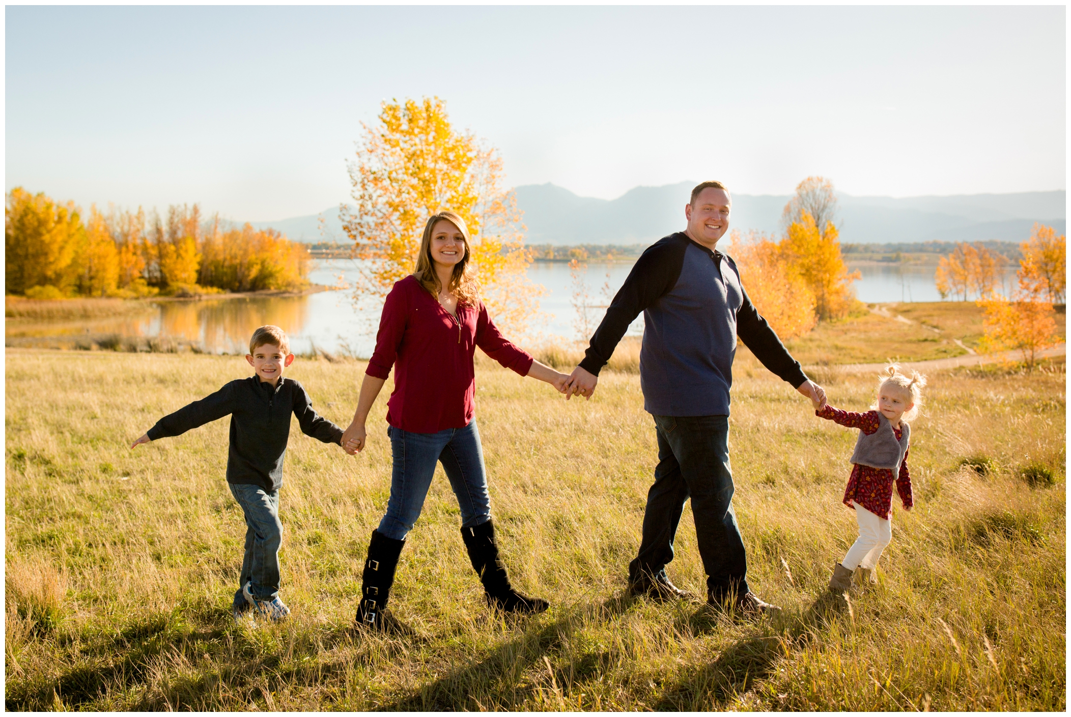 Longmont Colorado family photography during fall 