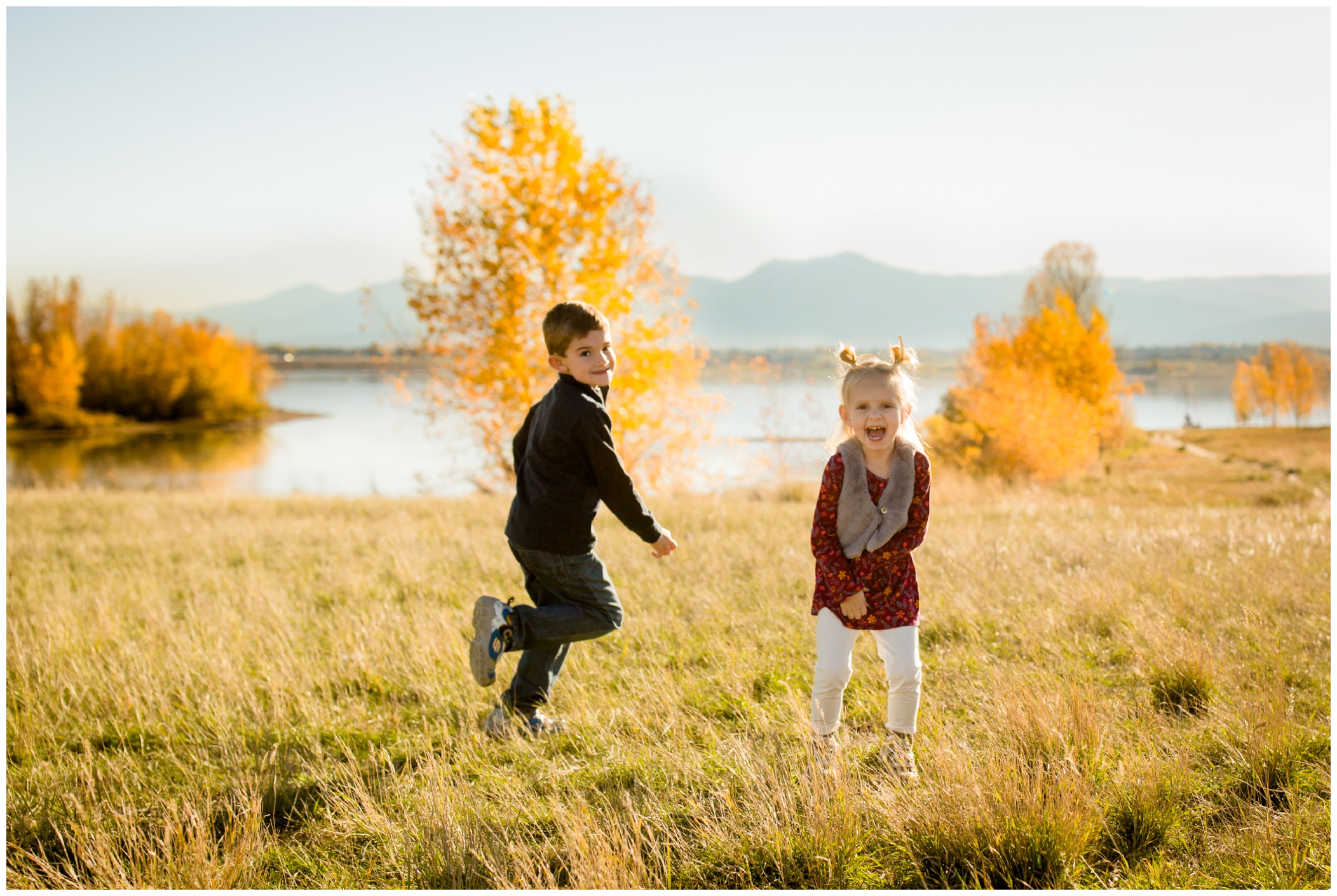 Longmont Colorado family photos during fall 