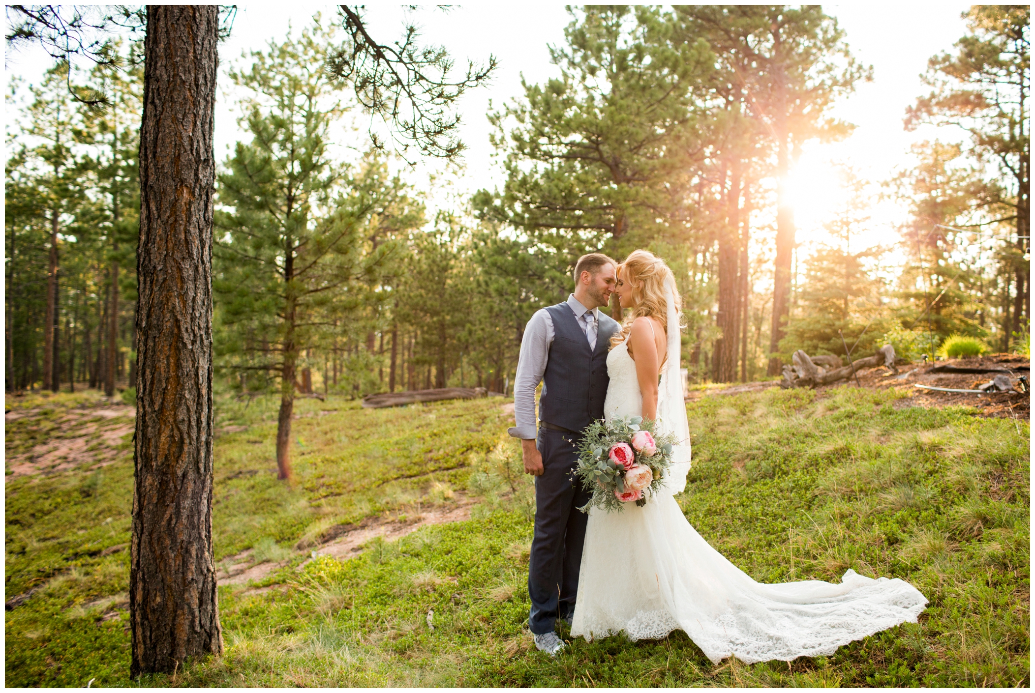 Colorado backyard wedding photos in Monument by Estes Park photographer Plum Pretty Photography