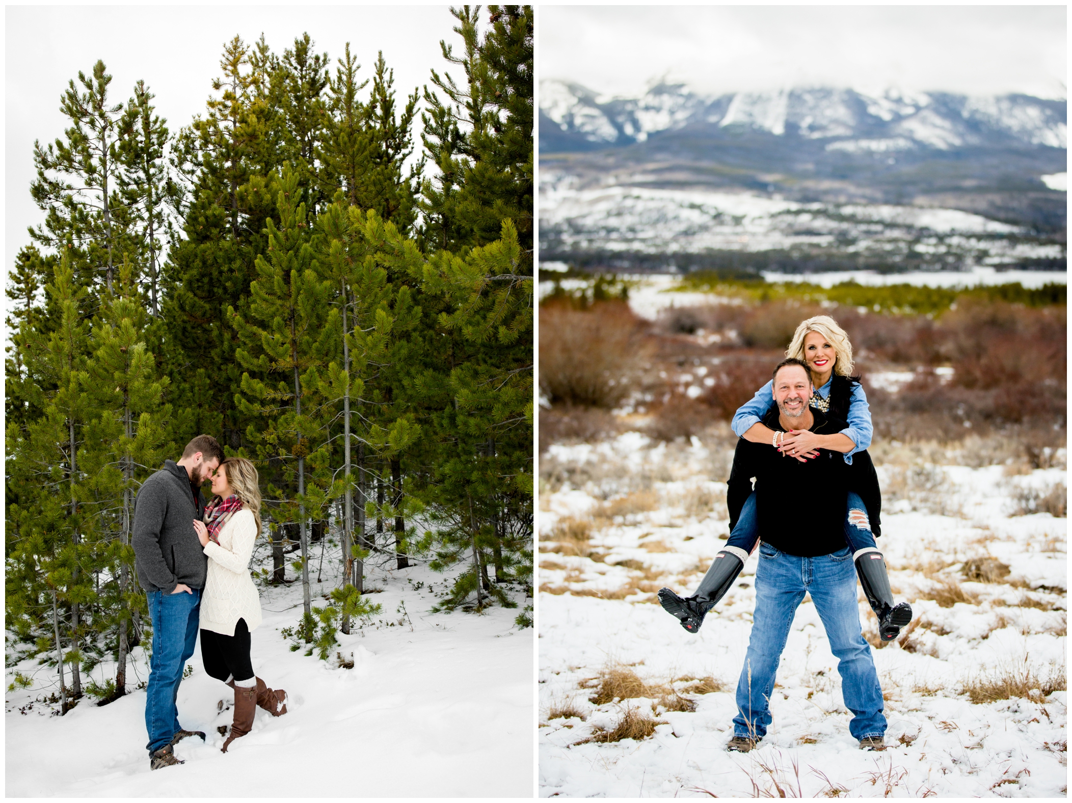 Colorado winter snow portraits by Breckenridge family photographers Plum Pretty Photography 