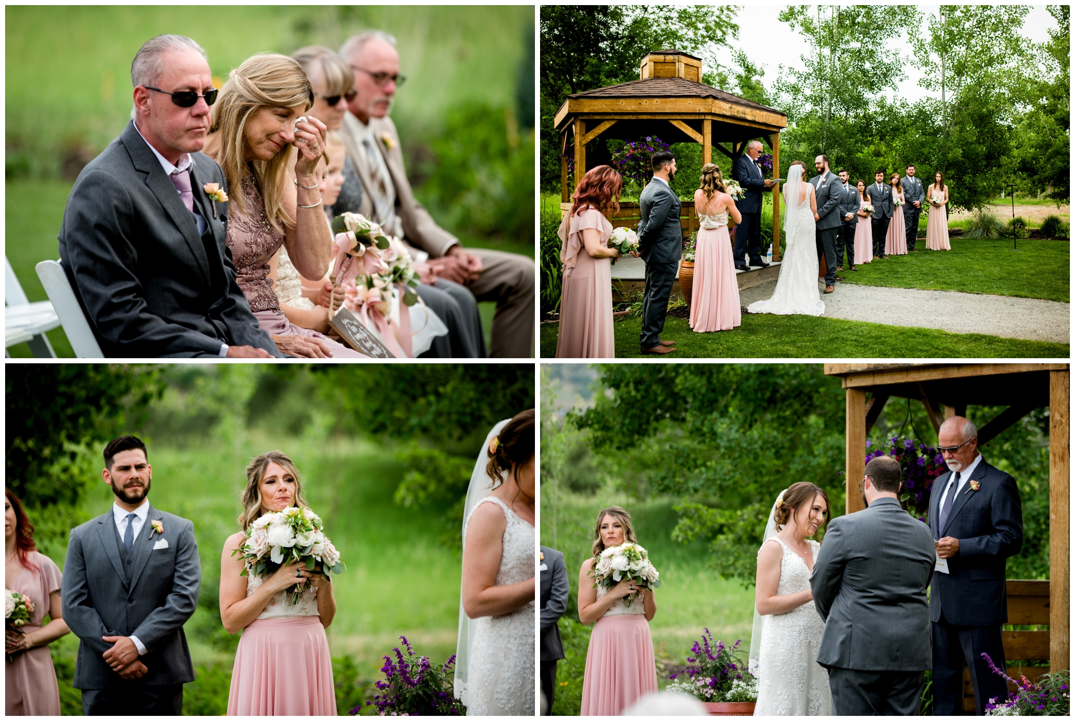 wedding ceremony photo at Chatfield Botanic Gardens 