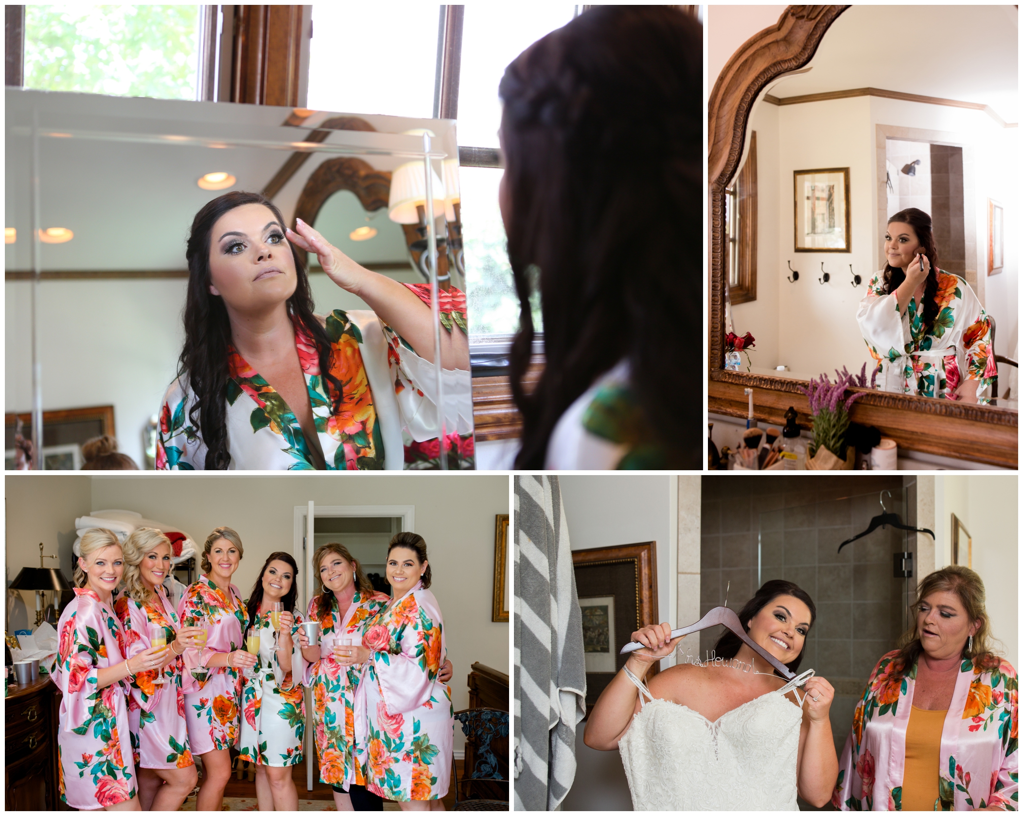 Colorado bride getting ready at Berthoud CO wedding