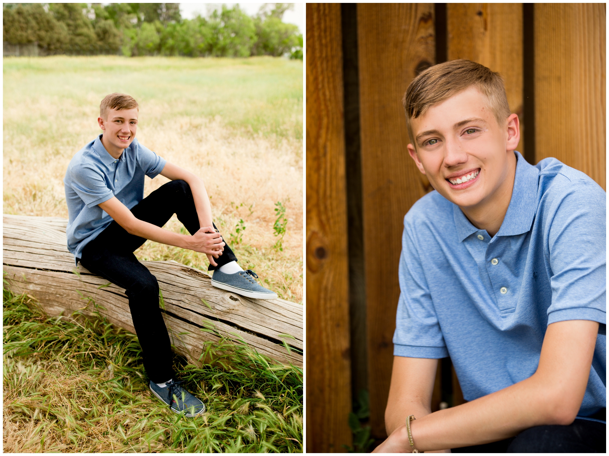 Northern Colorado senior portraits of Skyline High School student at Coot Lake by Longmont photographer Plum Pretty Photography 