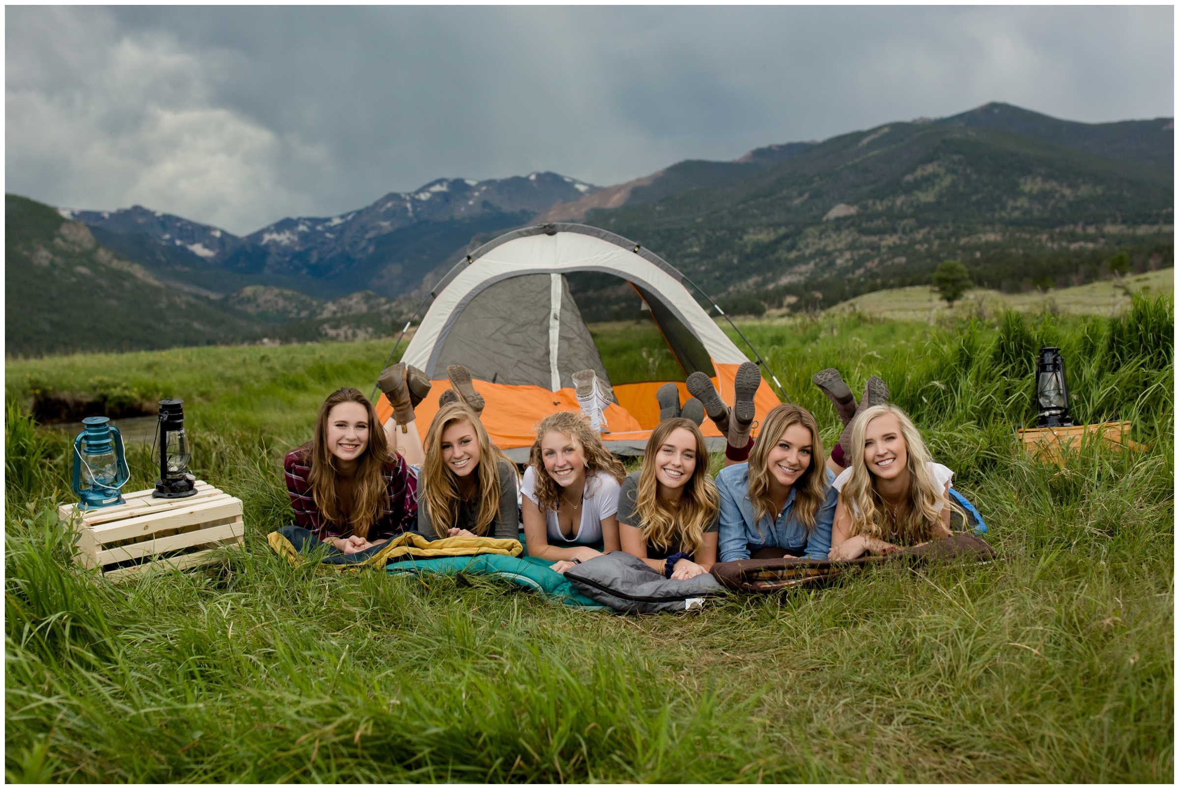 mountain camping photography session in Estes Park Colorado 