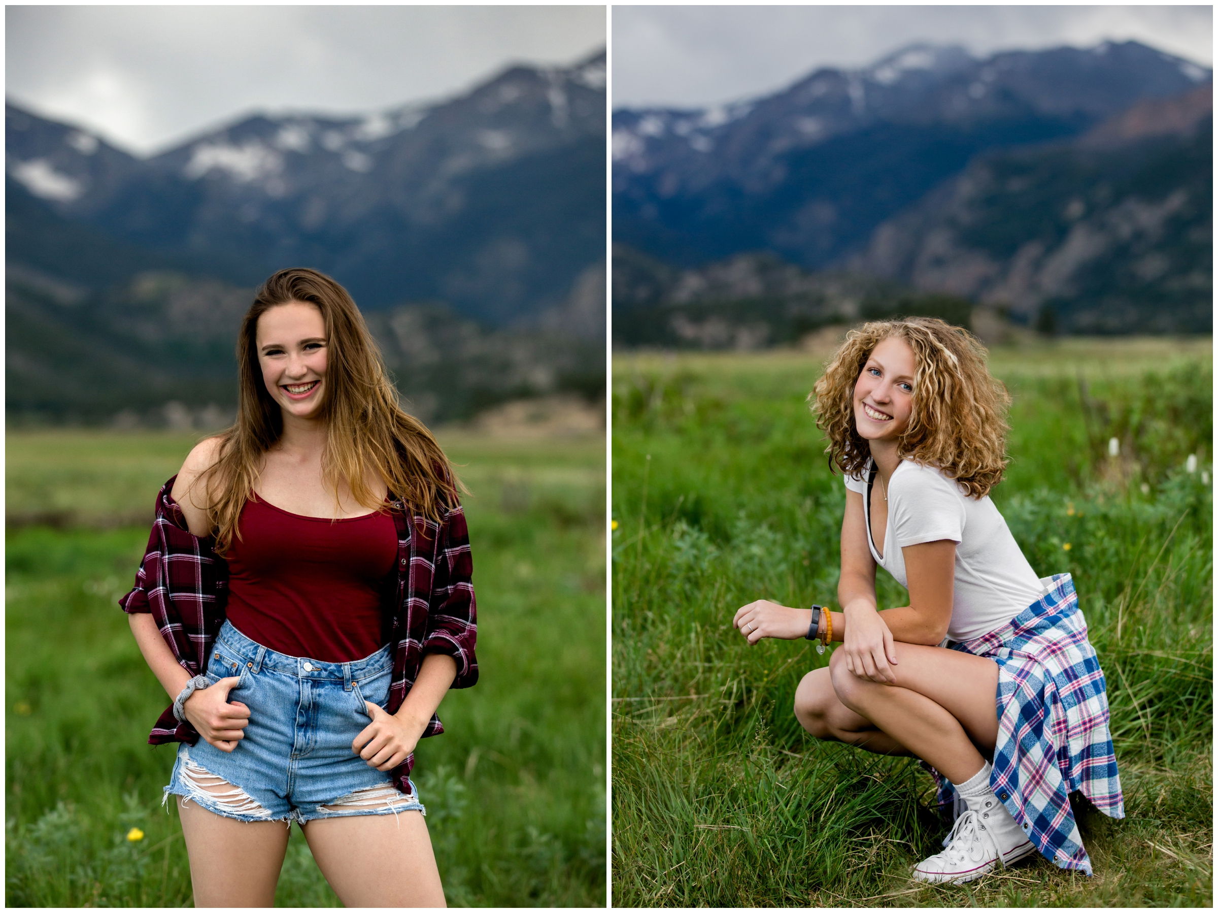 Estes Park Colorado senior photography session in the mountains 