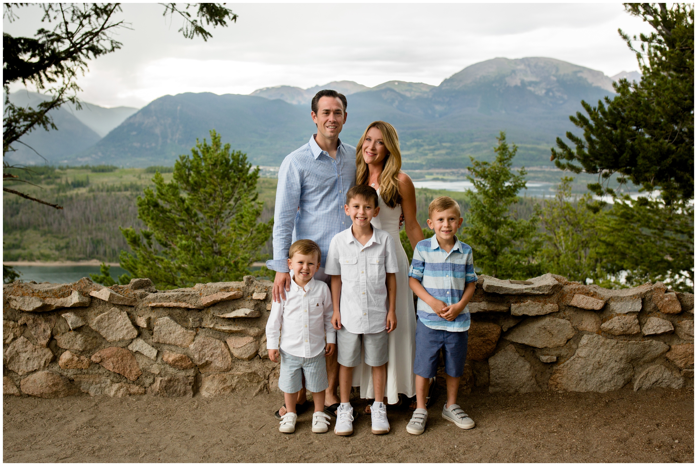 Sapphire Point Overlook Breckenridge family pictures during summer 