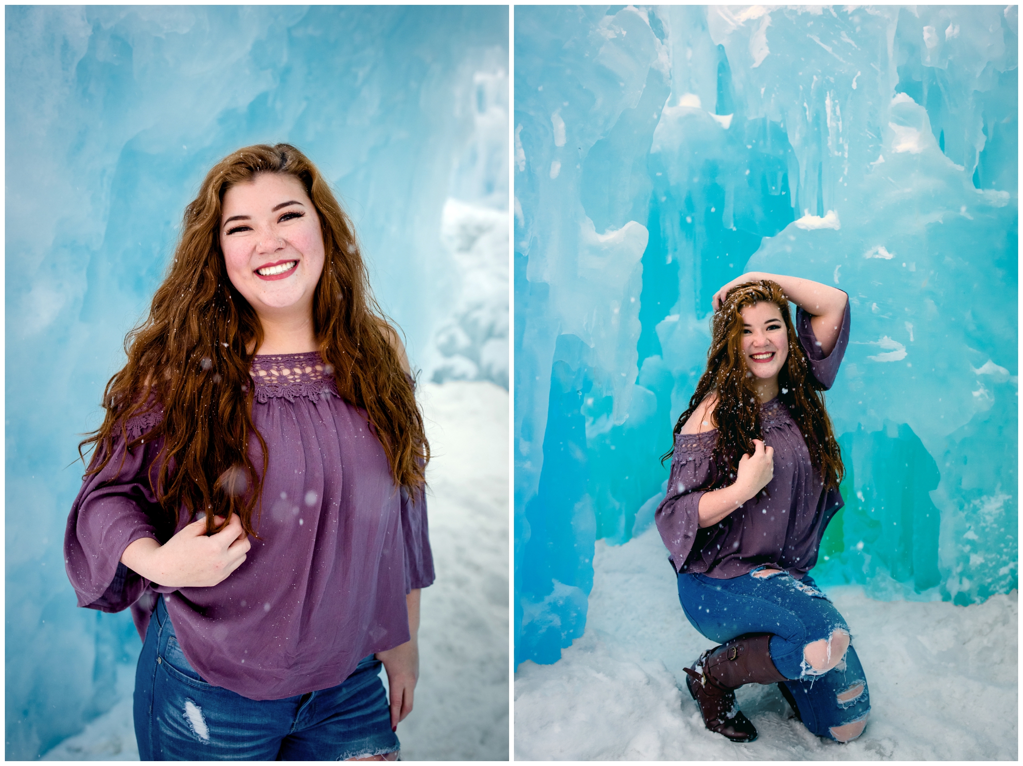 winter senior photography inspiration in the Colorado mountains 