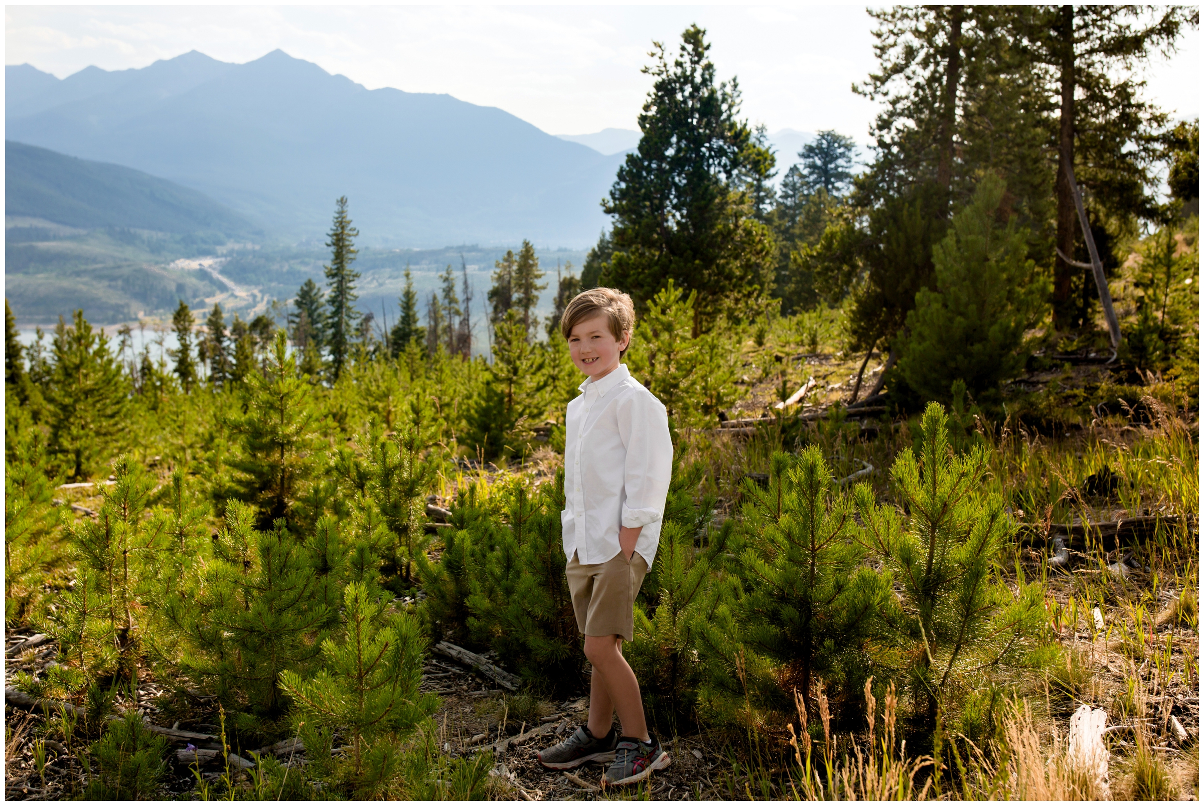 Colorado mountain family photos on Lake Dillon 