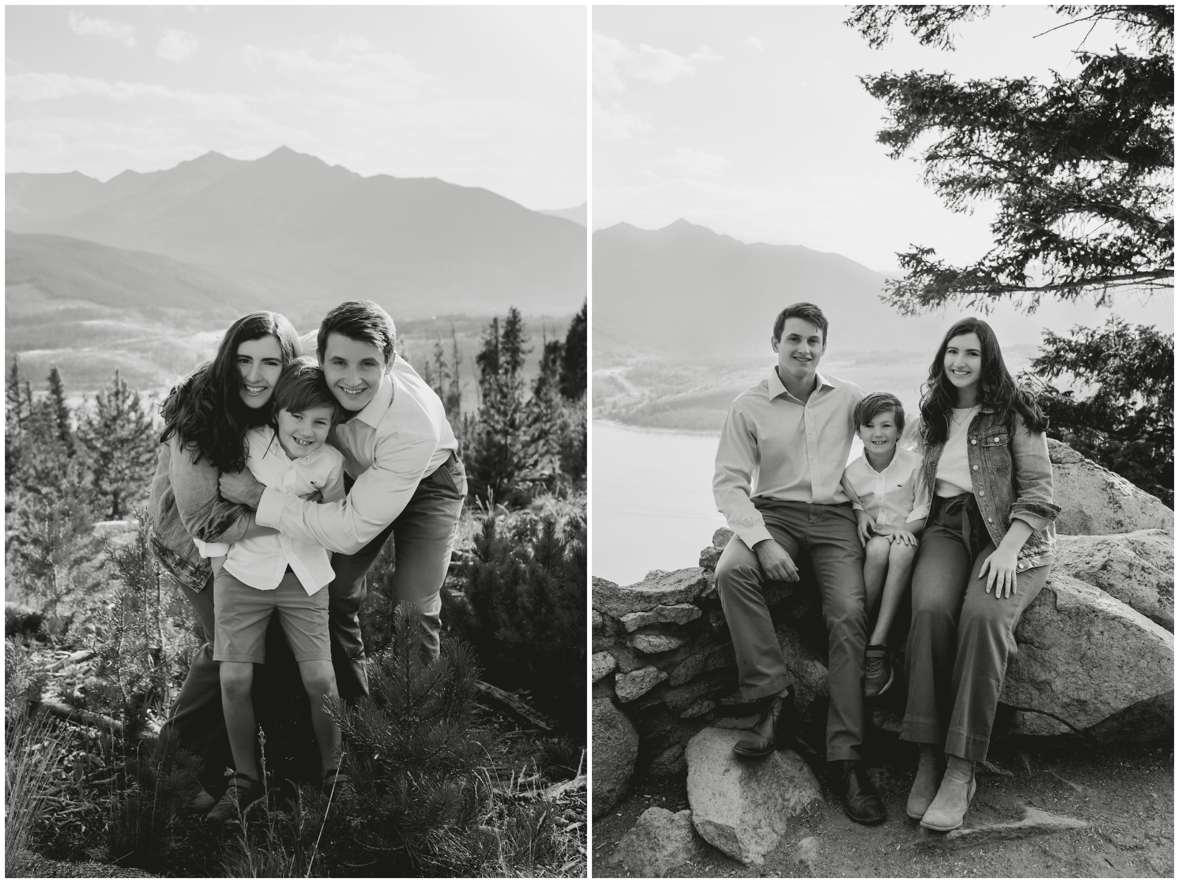 Sapphire Point Overlook Breckenridge Colorado family photos 