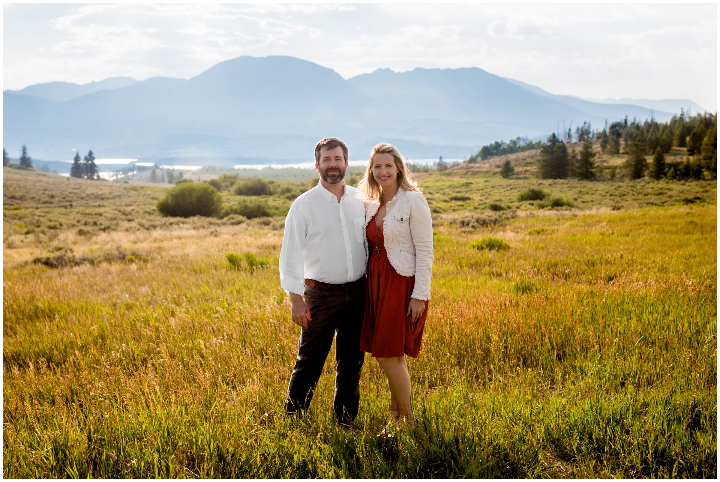 Breckenridge family pictures in the colorado mountains with lake dillon in background 