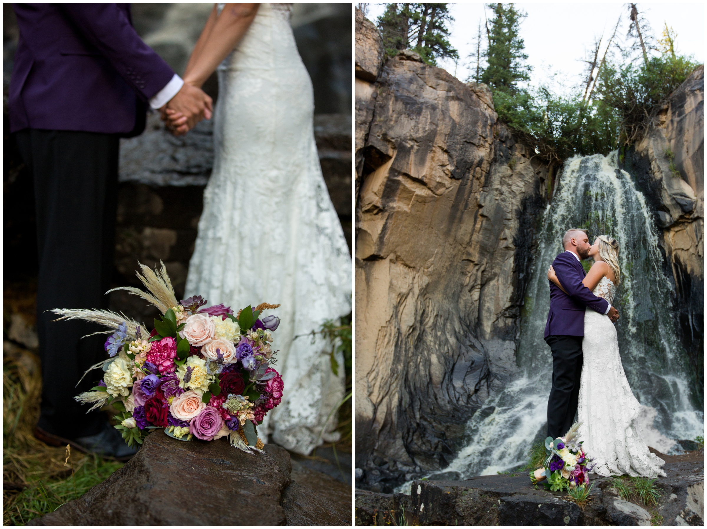 South Clear Creek Falls Colorado elopement photography 