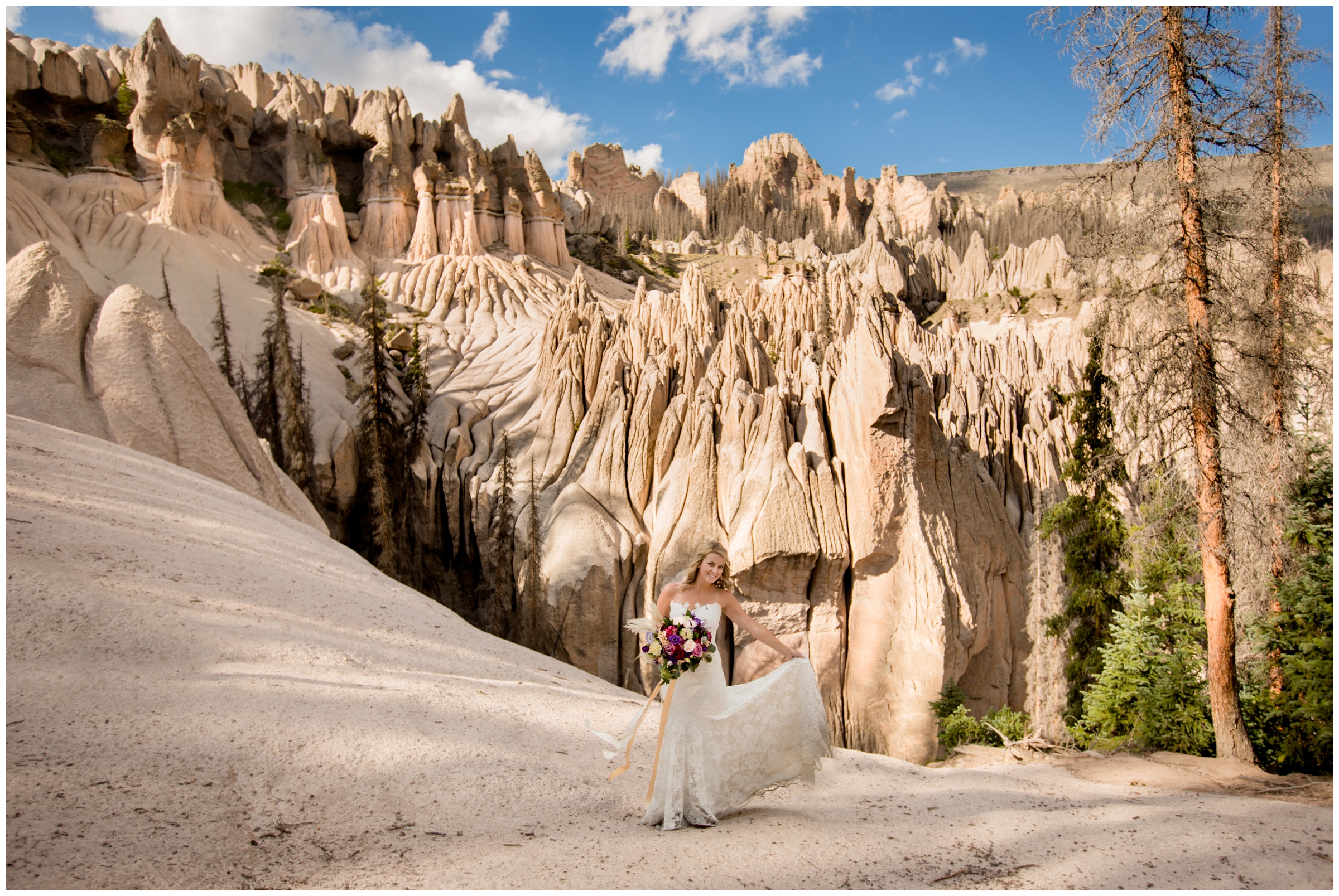 intimate mountain elopement at Creede Colorado wedding 