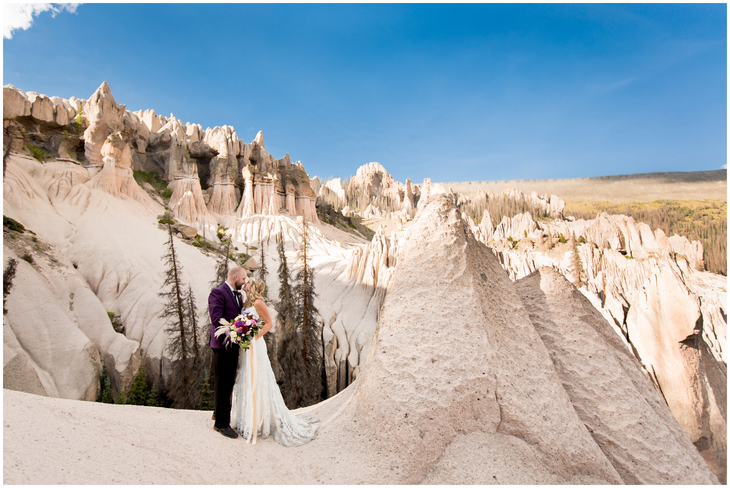 Colorado paint mines elopement wedding photography 
