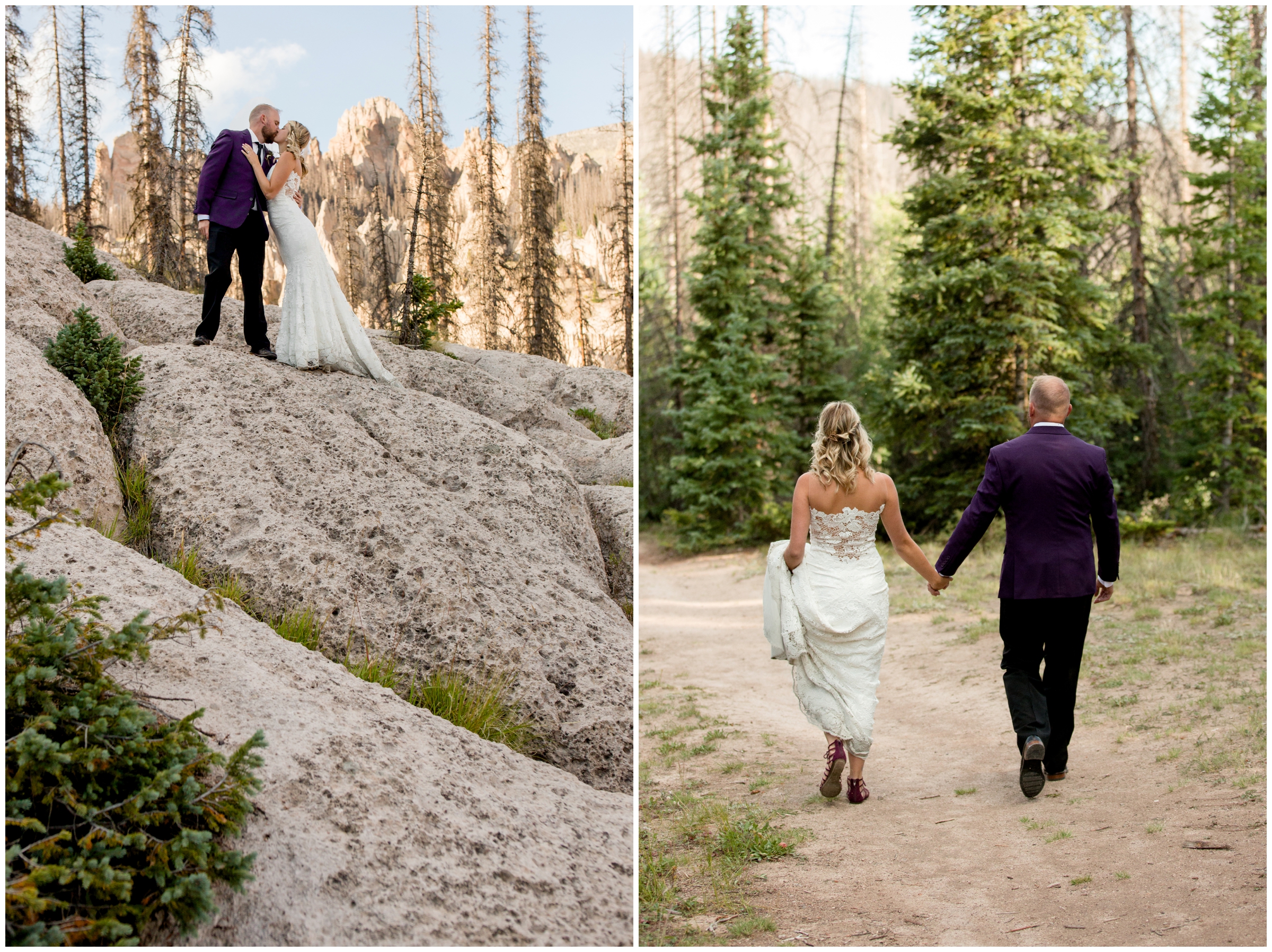 South Fork Colorado intimate elopement wedding pictures