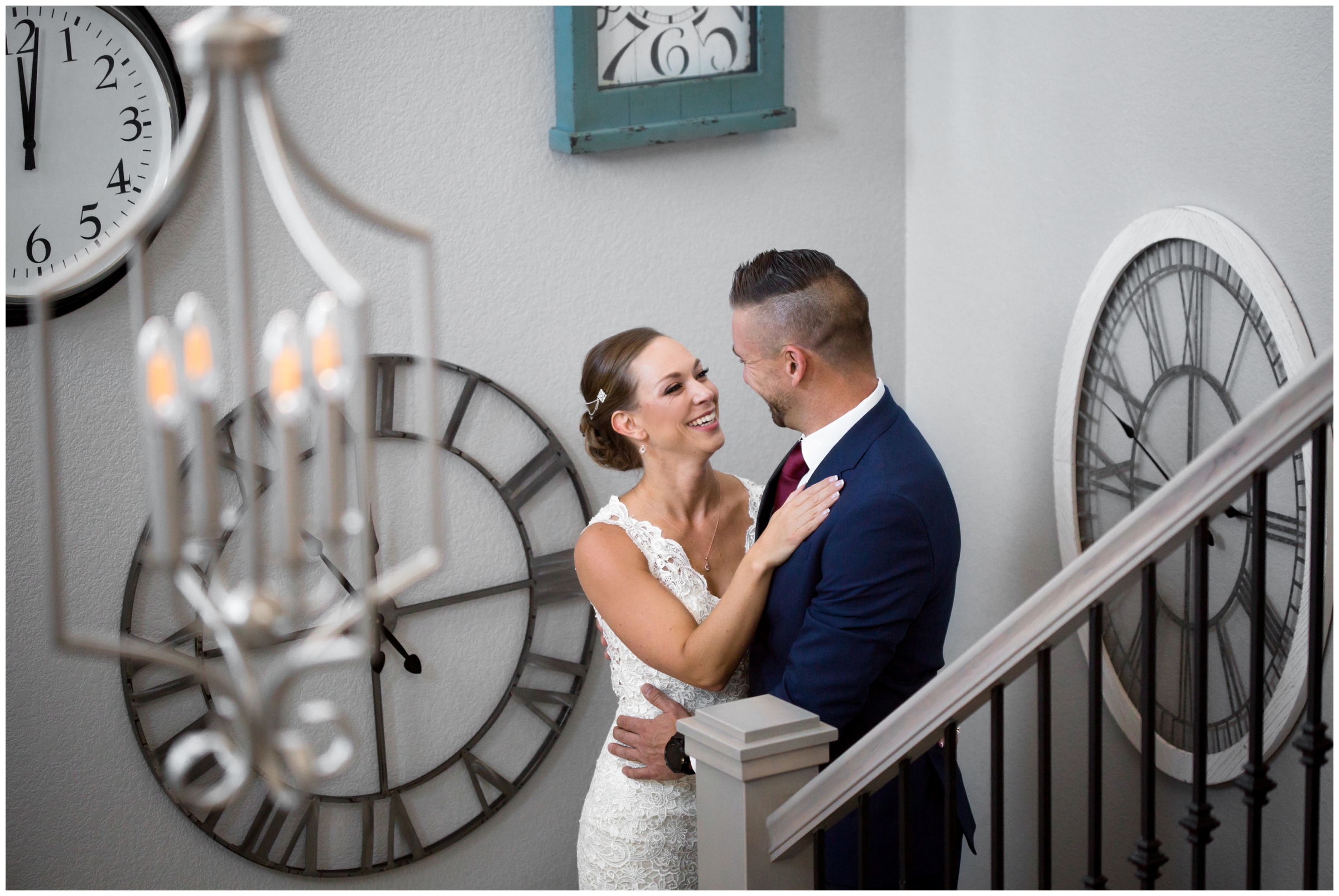 intimate at-home wedding in Erie Colorado 