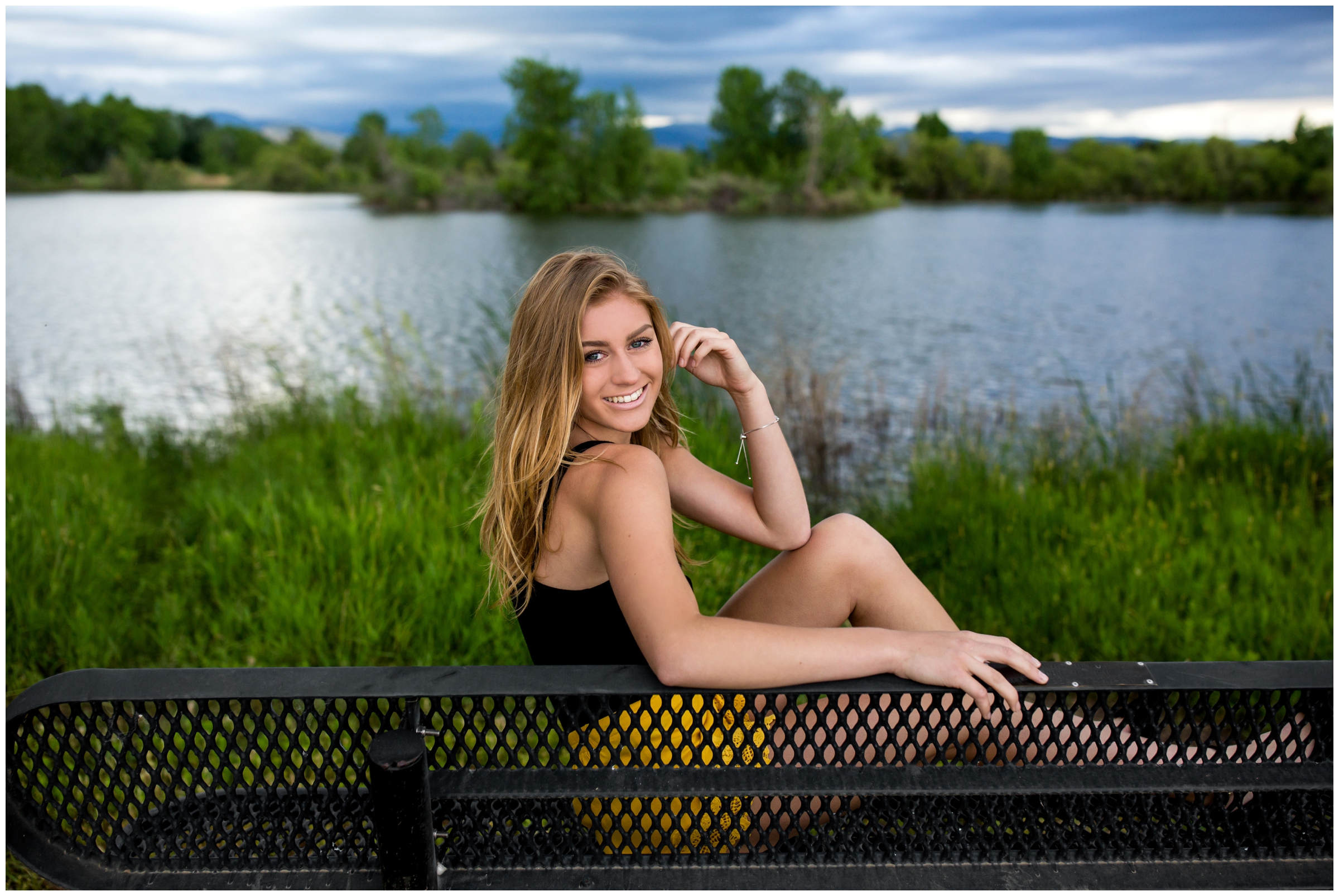 lake senior pictures at Golden Ponds in Longmont Colorado