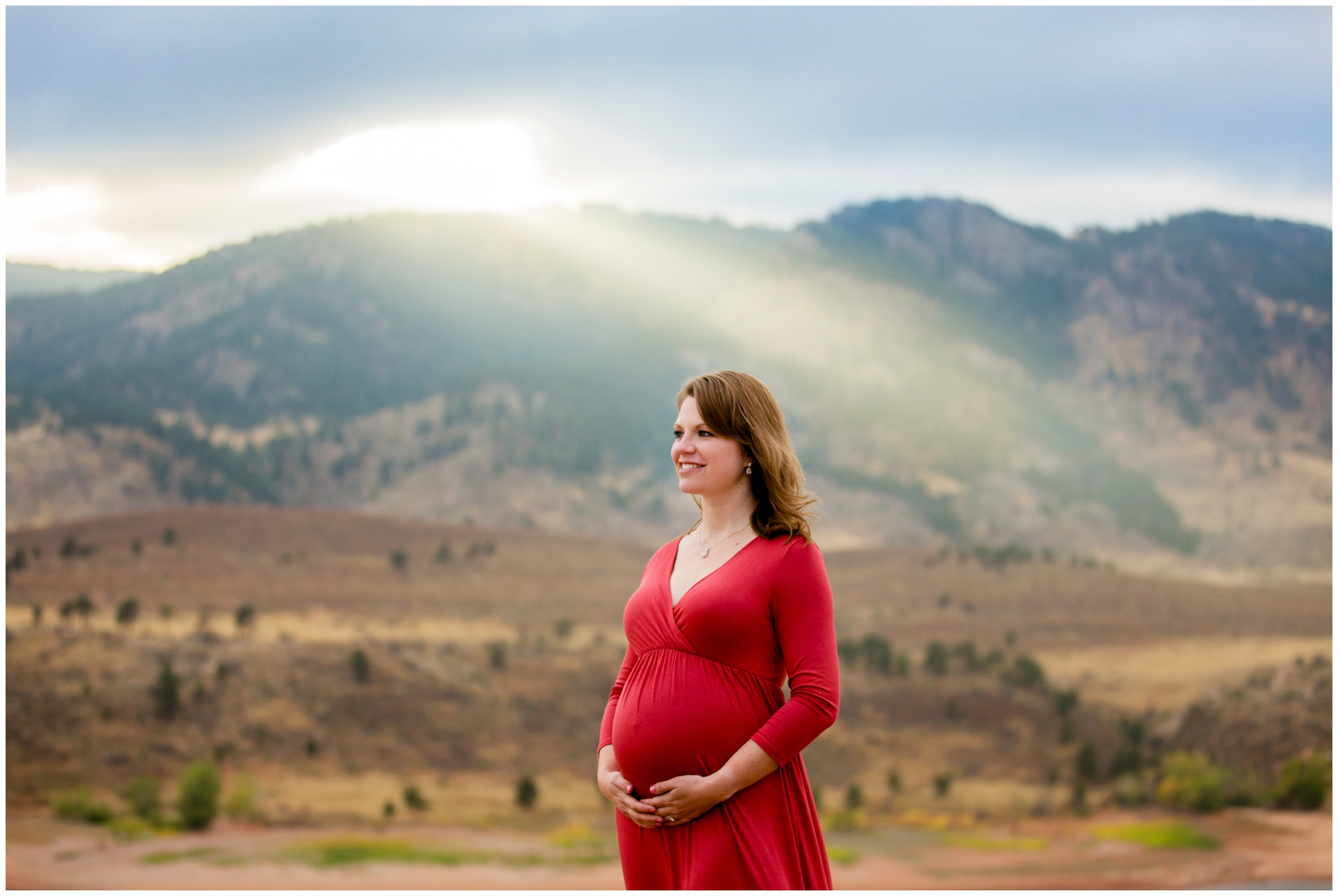 Colorado maternity pictures at Horsetooth Reservoir Colorado 