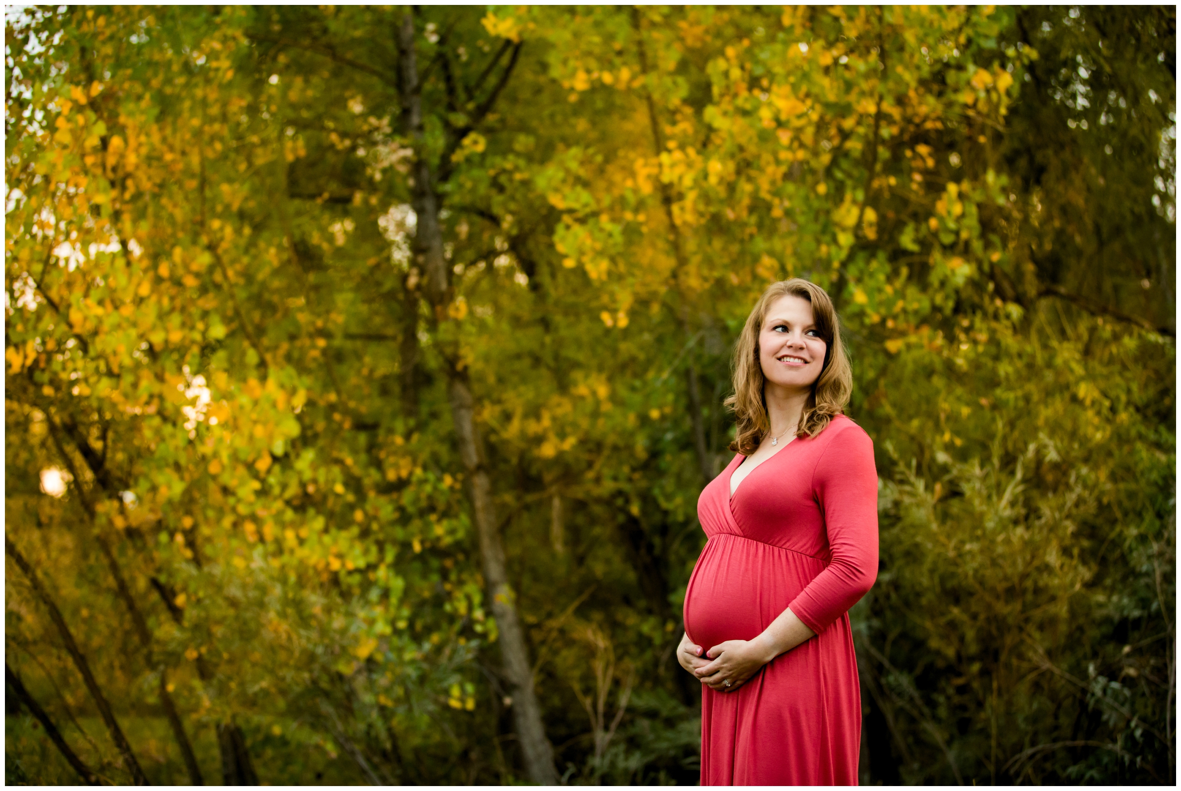 fall Fort Collins Colorado maternity portraits 