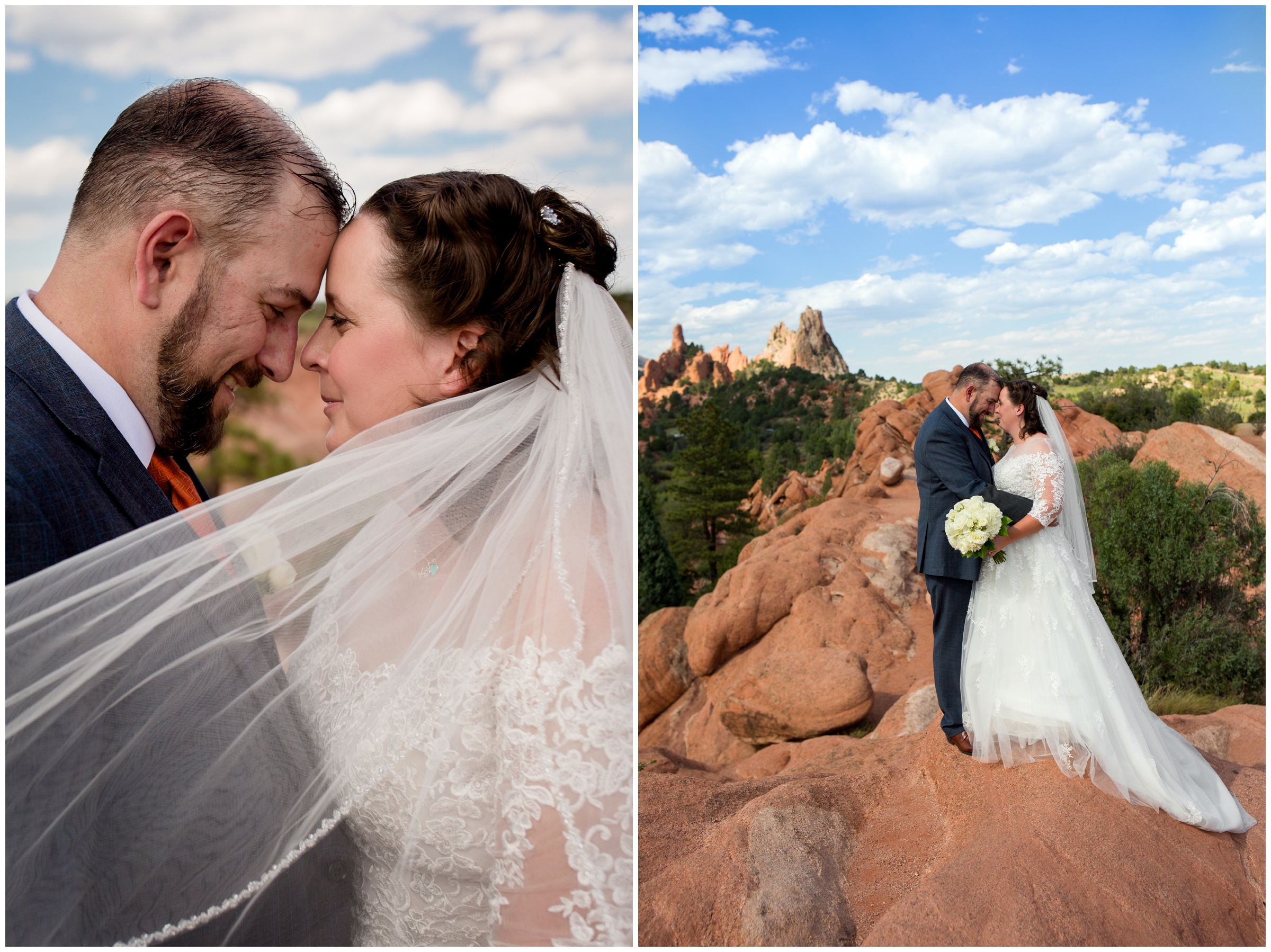Colorado Springs wedding photography at High Point Overlook Garden of the Gods Park 