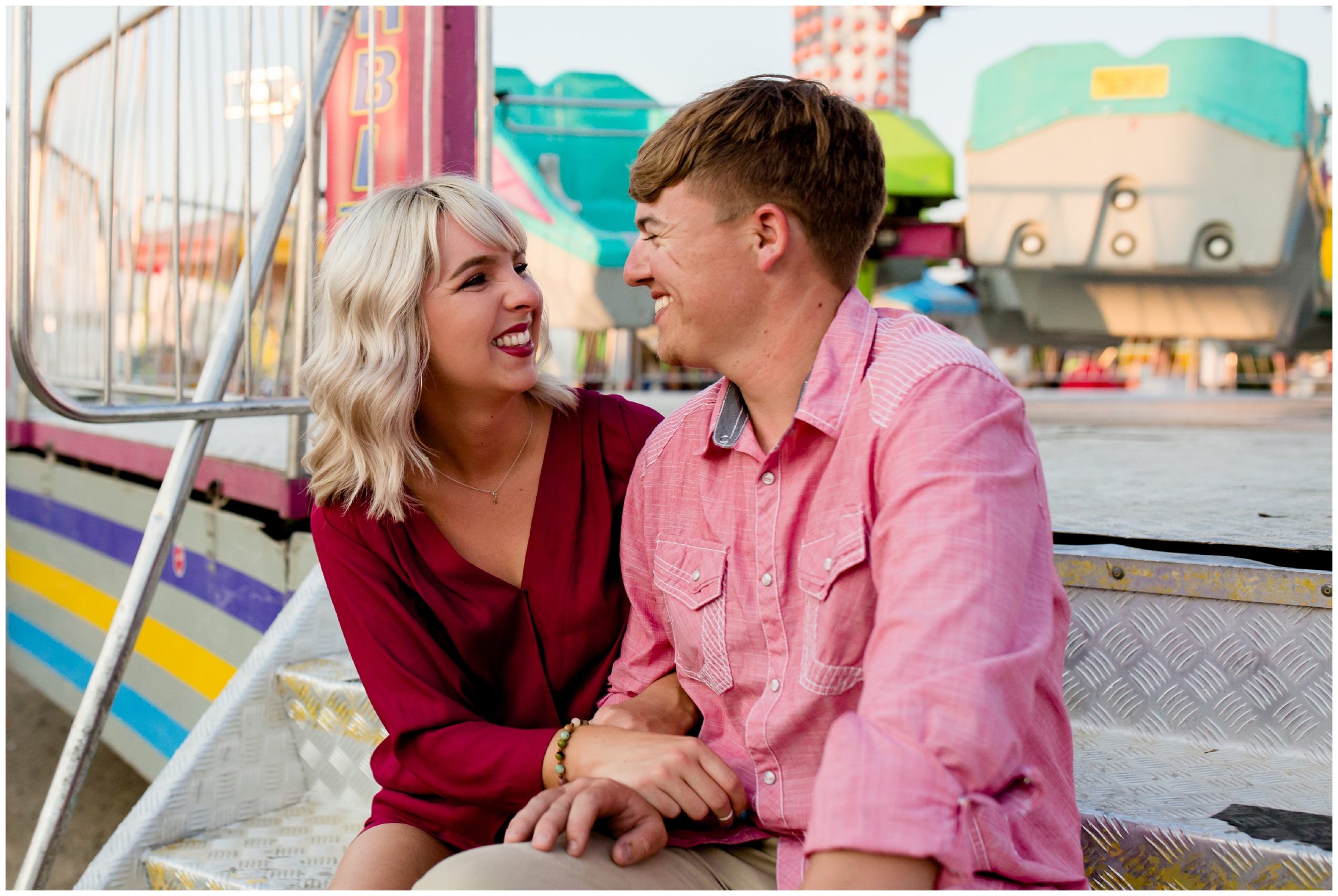 fair engagement photography in Colorado 