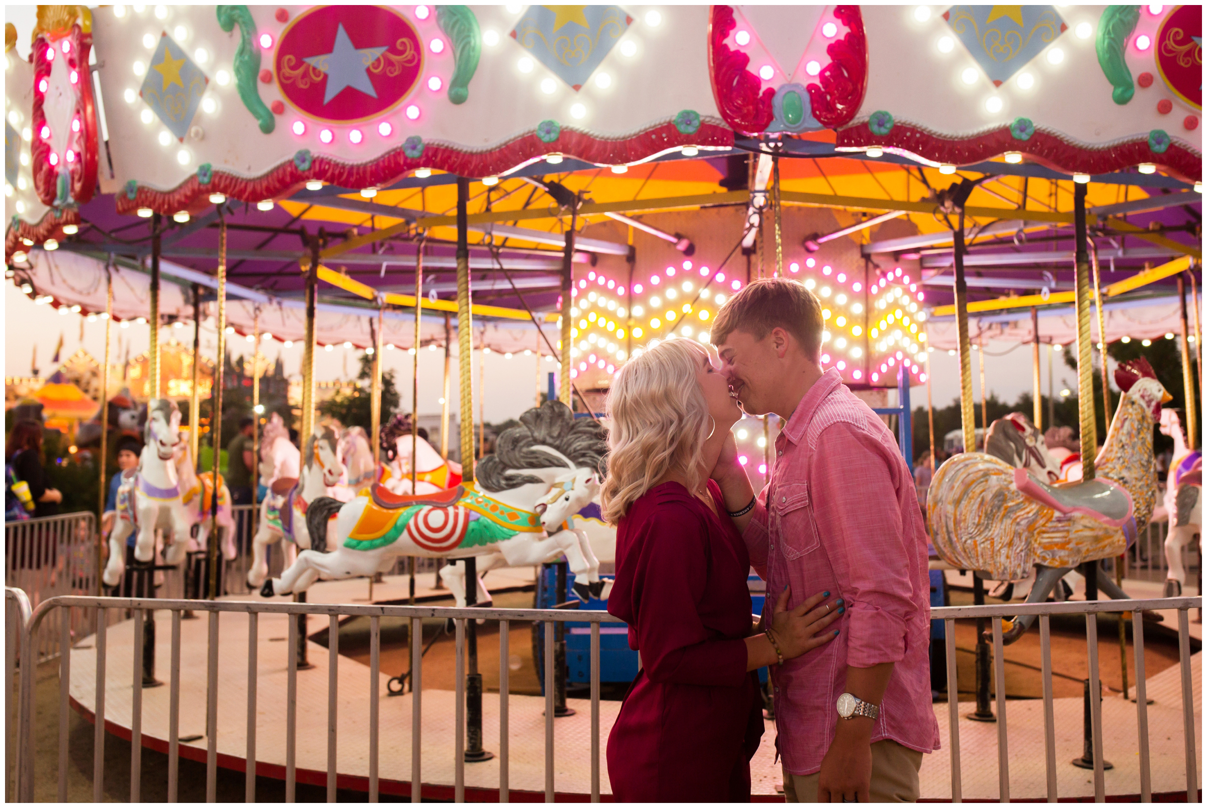 Longmont Colorado engagement portraits at the Boulder County Fairgrounds 