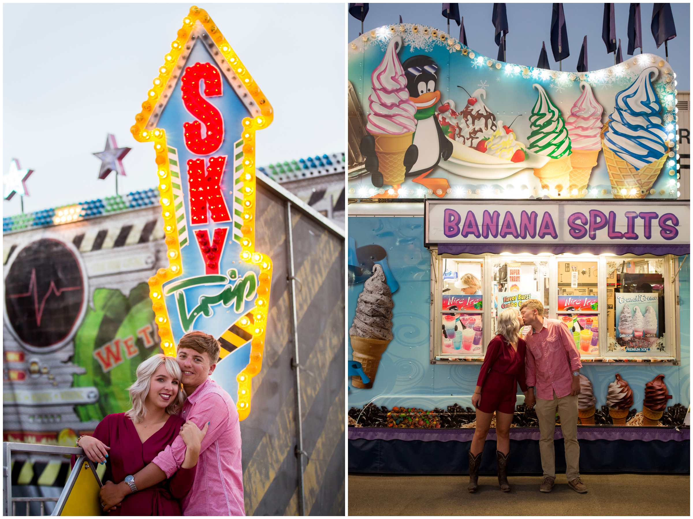 couples photos at the carnival by Longmont photographer Plum Pretty Photography