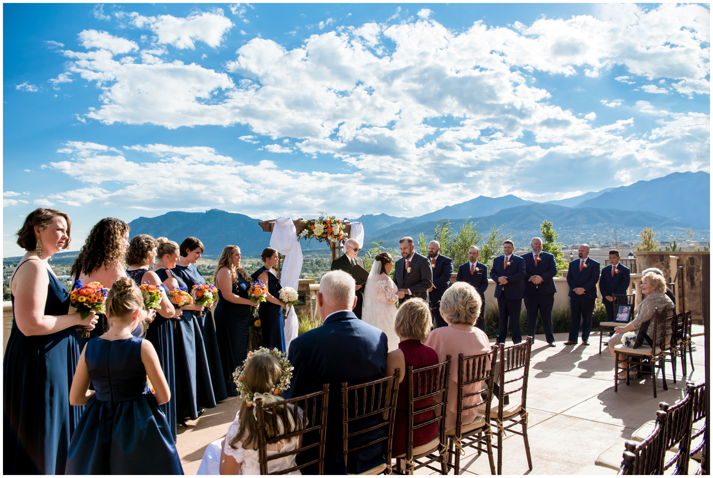 The Pinery at the Hill Colorado Springs outdoor wedding ceremony 