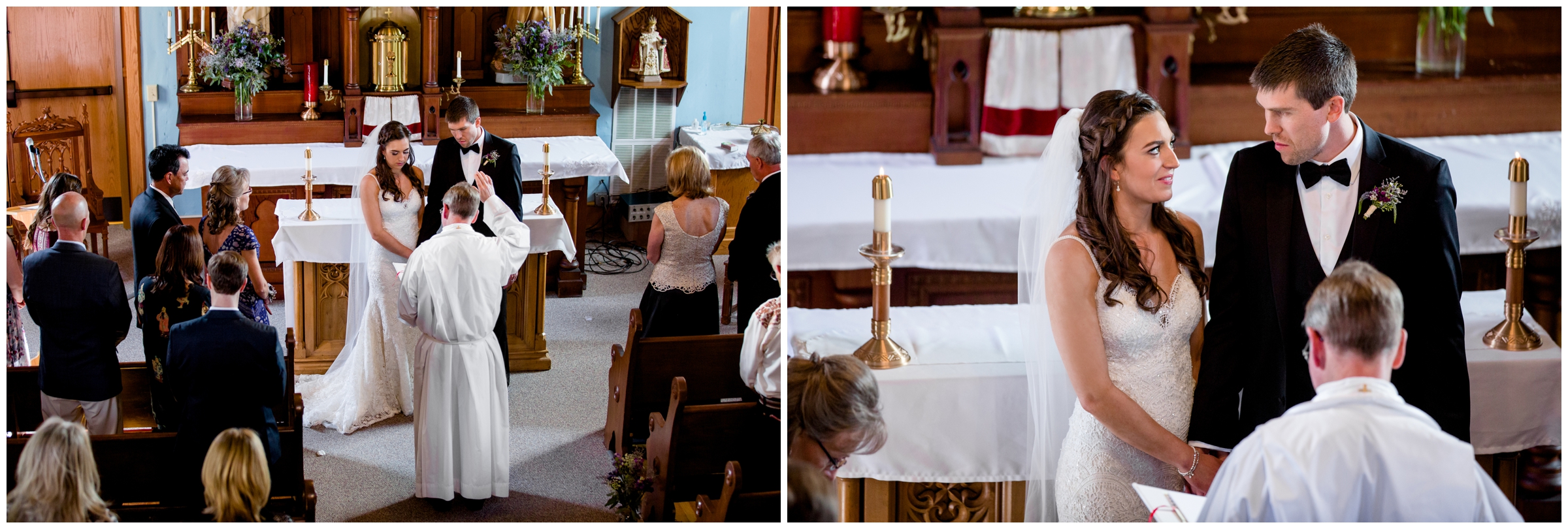 St. Mary's Catholic church ceremony in Colorado mountains 
