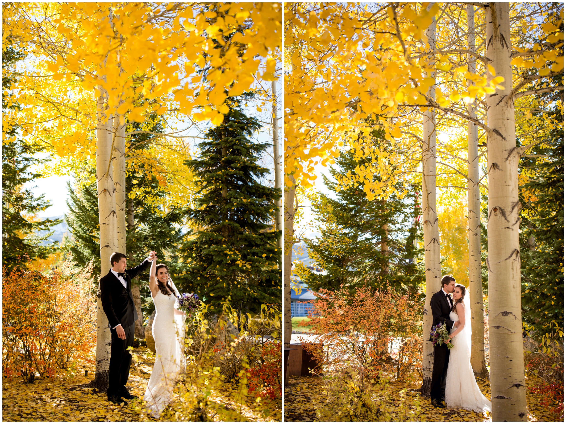 Colorful fall Colorado wedding inspiration in Breckenridge 