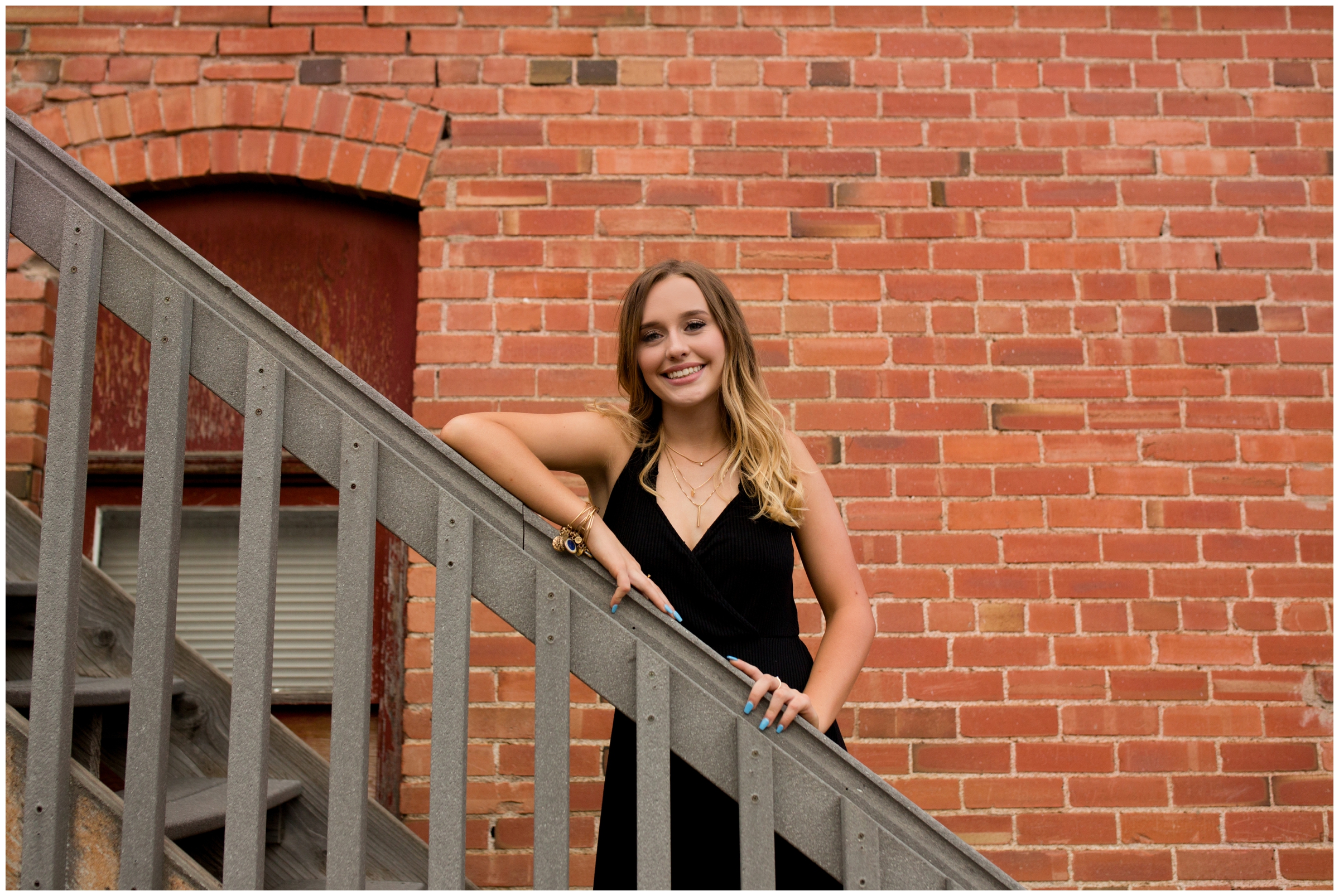 Longmont Colorado urban city high school senior photography session