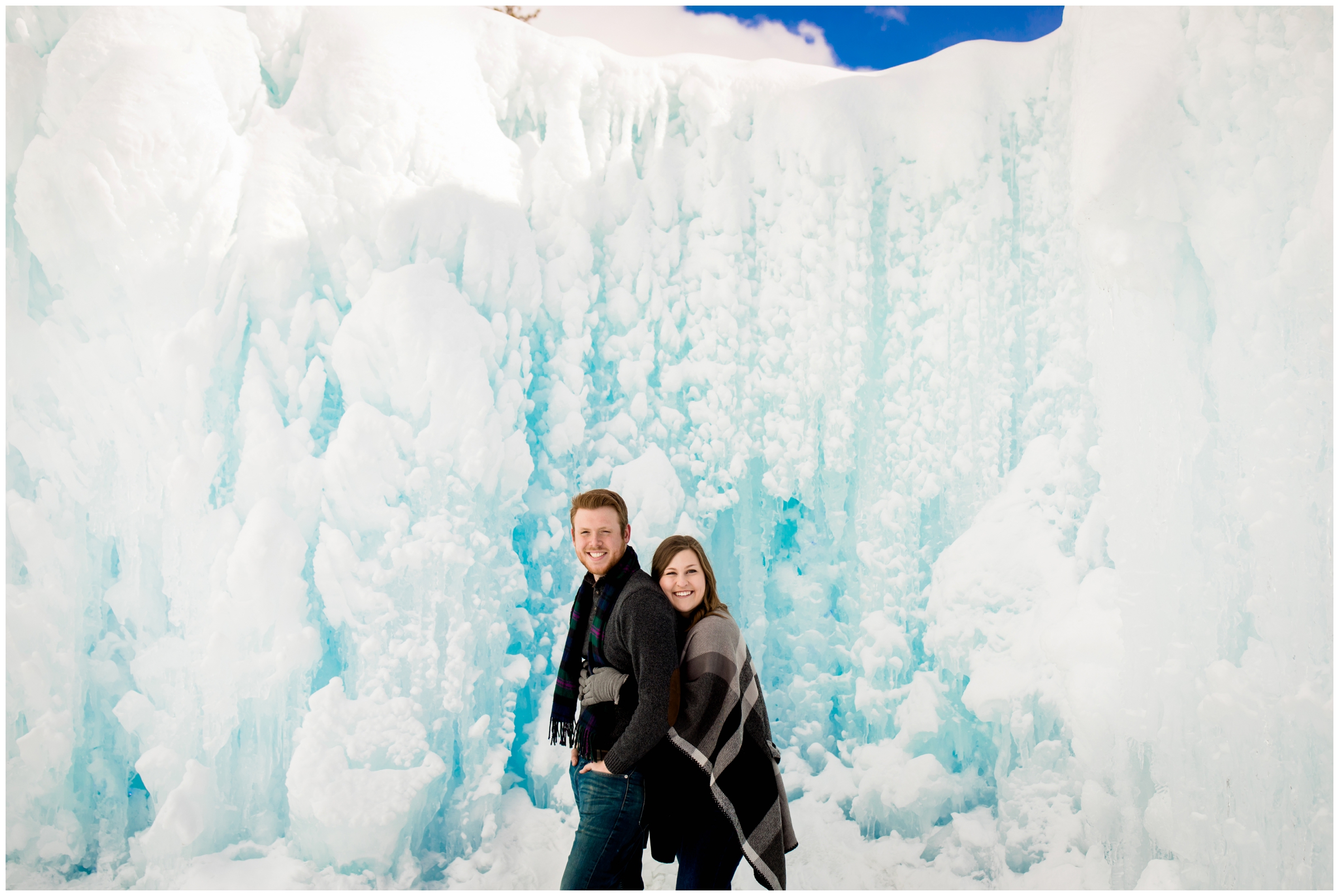 ice castles colorado couples photography session 