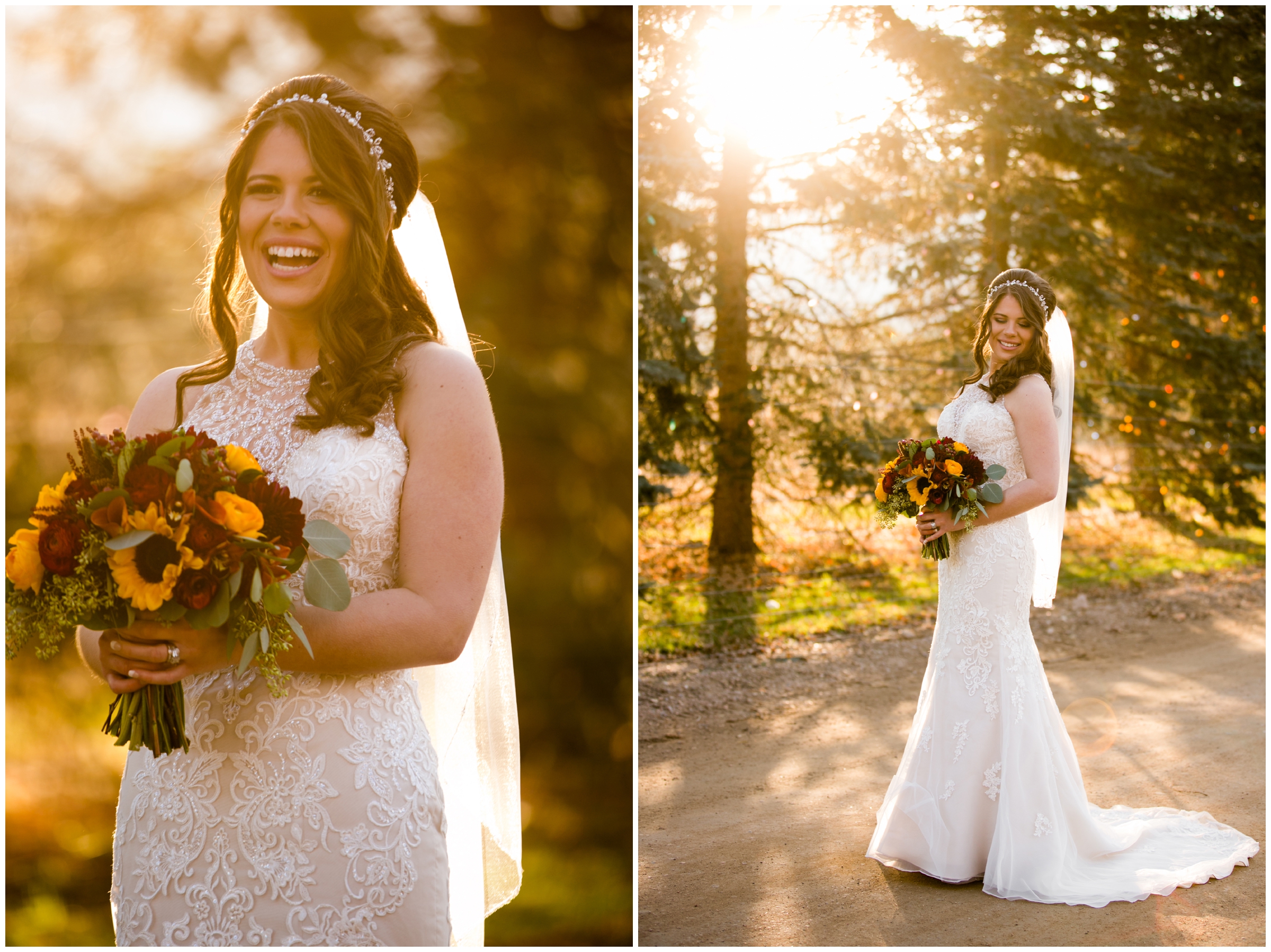 fall Chatfield Gardens wedding photos by Denver Colorado photographer Plum Pretty Photography