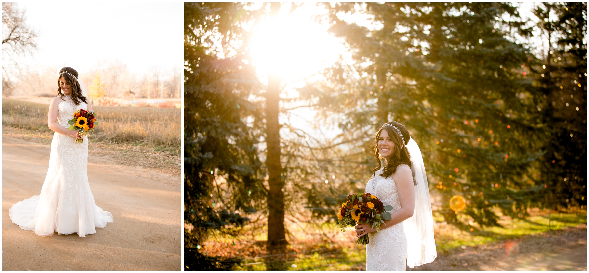 Fall Littleton Colorado wedding inspiration with red and orange details