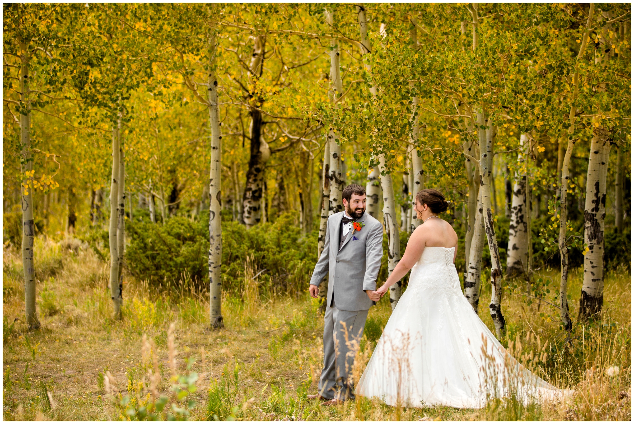 Fall Granby Ranch wedding photos by Colorado mountain photographer Plum Pretty Photography. Winter Park ski themed wedding inspiration.