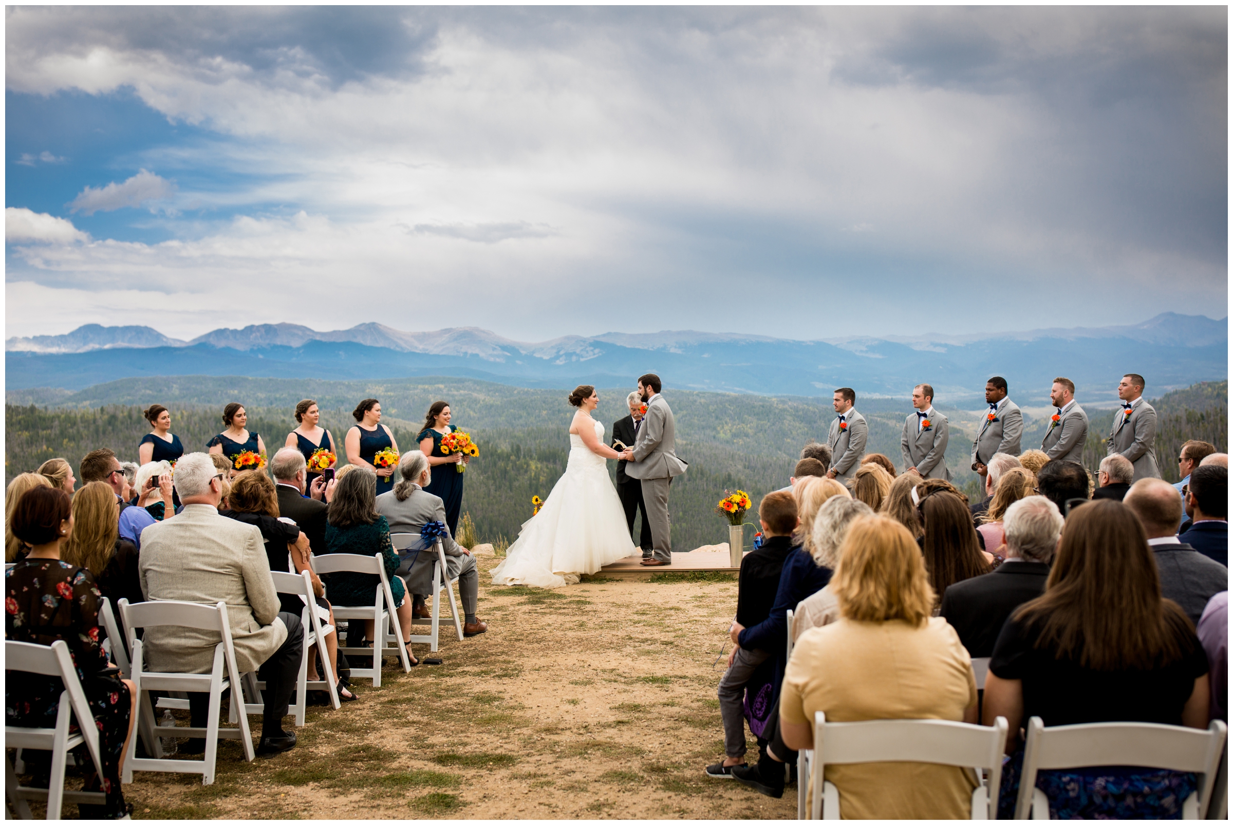 Fall Granby Ranch wedding ceremony photos by Colorado mountain photographer Plum Pretty Photography