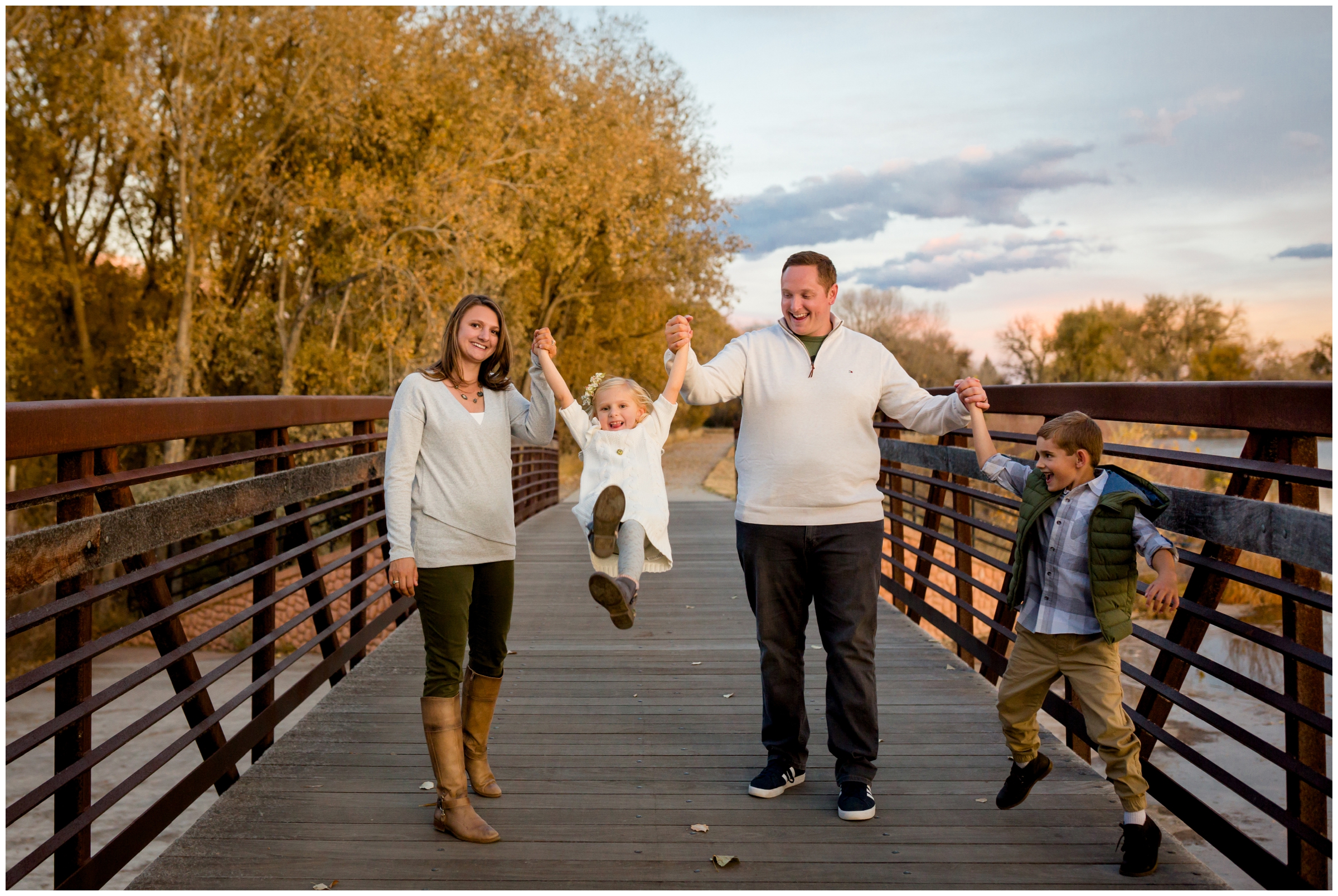 fall Longmont Colorado family photography at Golden ponds nature area by portrait photographer Plum Pretty Photography