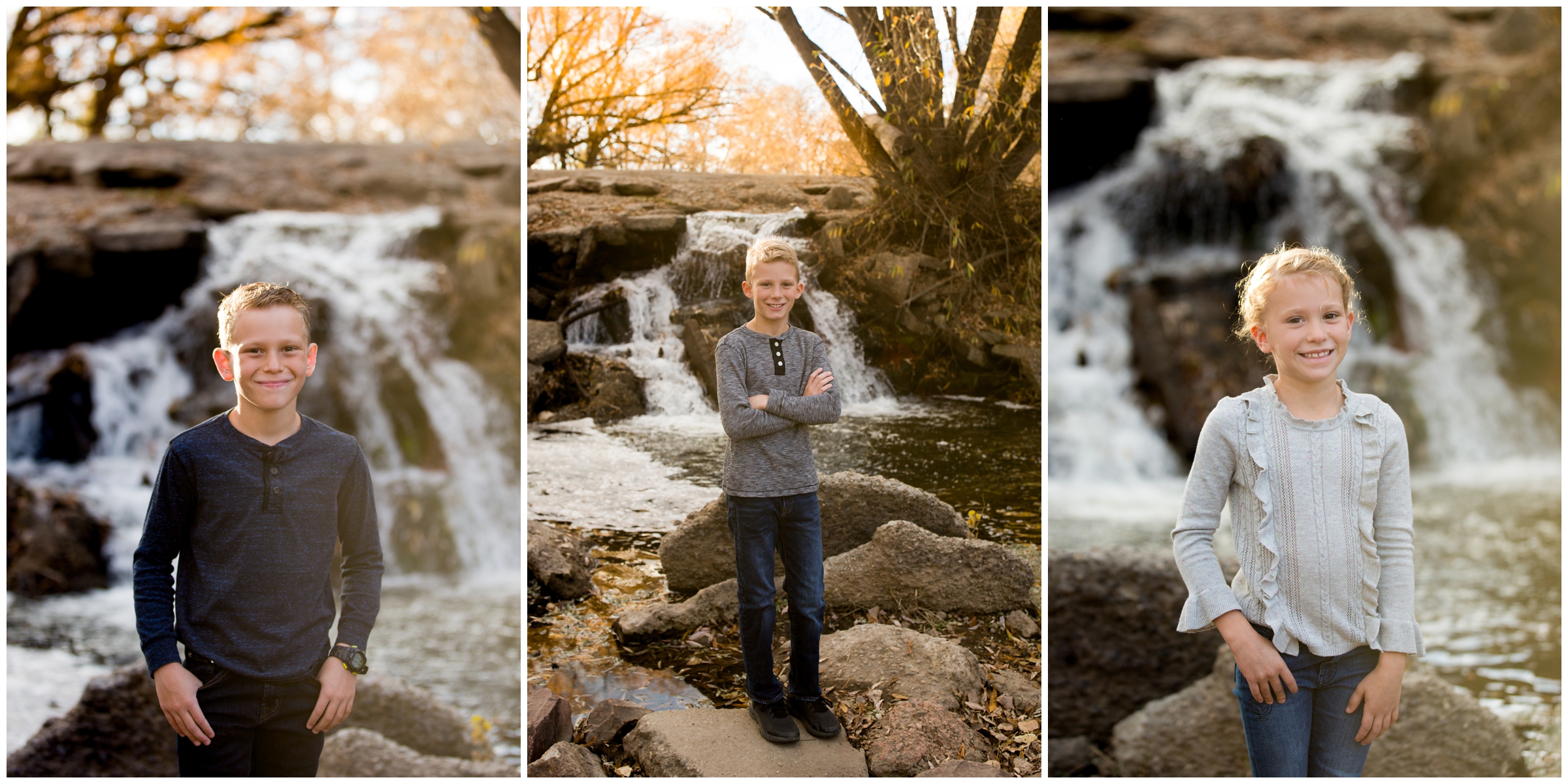 Fall Longmont Colorado family portraits inspiration at Golden Ponds