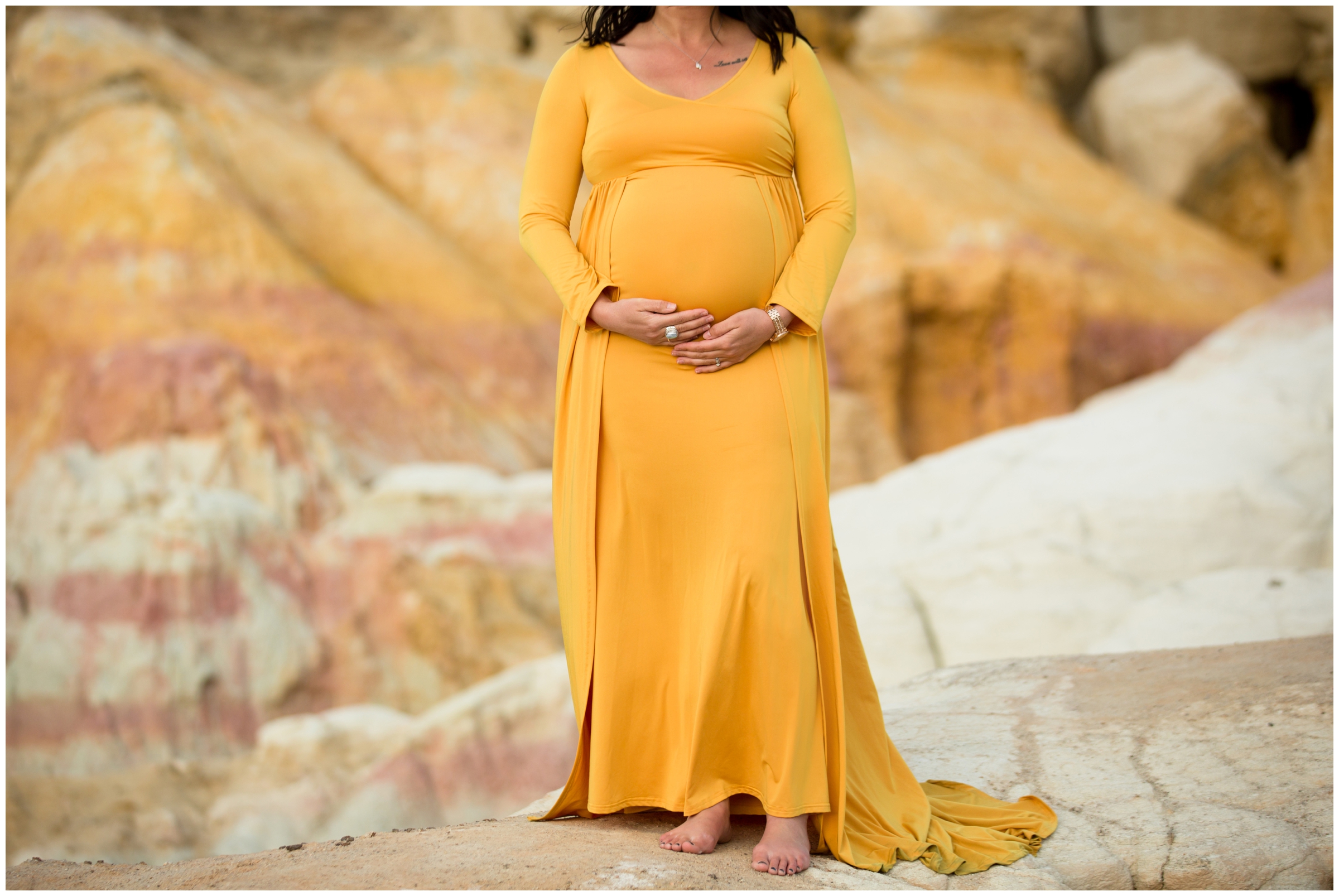 spring maternity photography inspiration at Colorado Springs Paint Mines Interpretive Park 