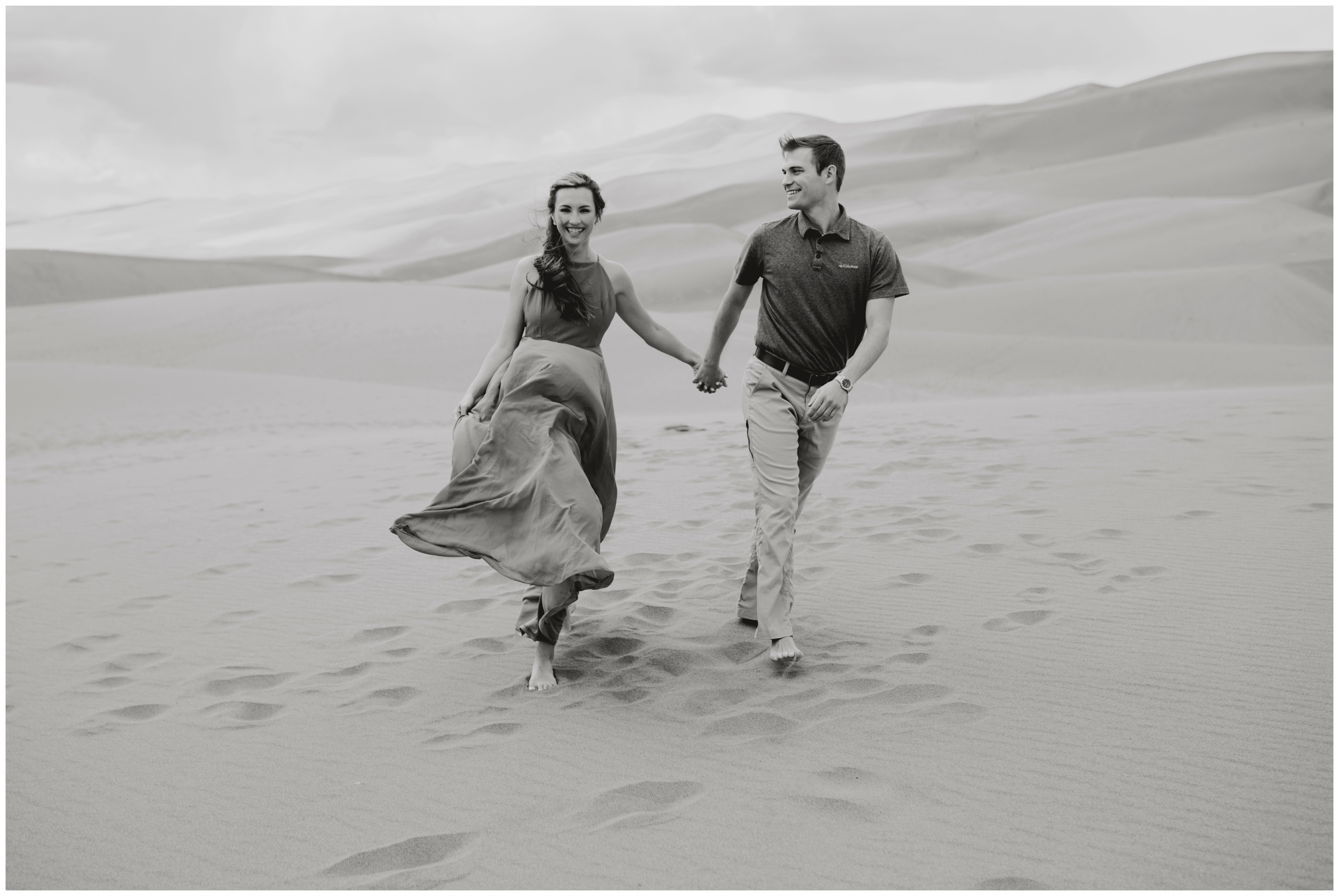 Southern Colorado engagement photography inspiration at the Great Sand Dunes by Plum Pretty Photography 