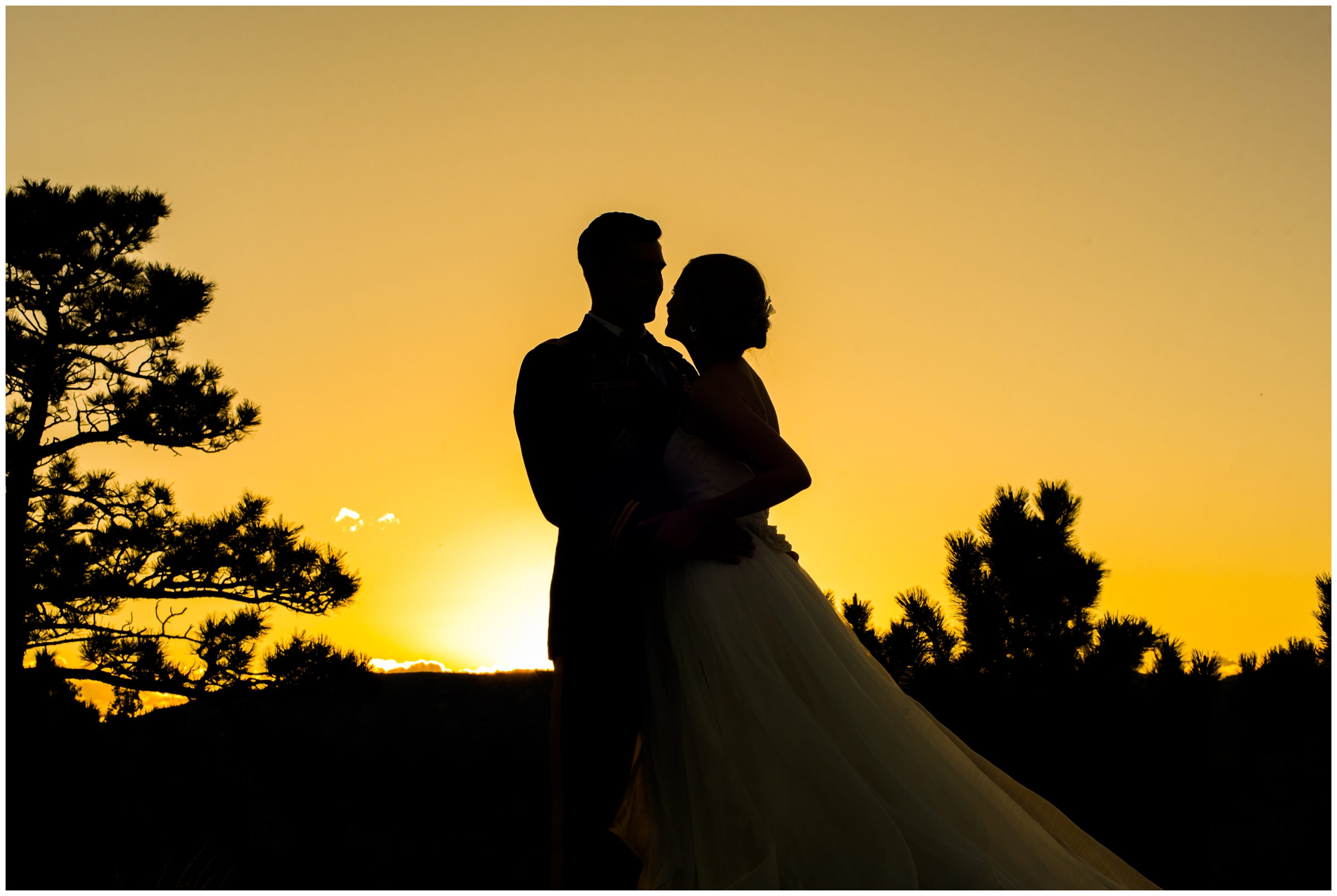 silhouette wedding photography inspiration by Estes Park Colorado photographer Plum Pretty Photography 