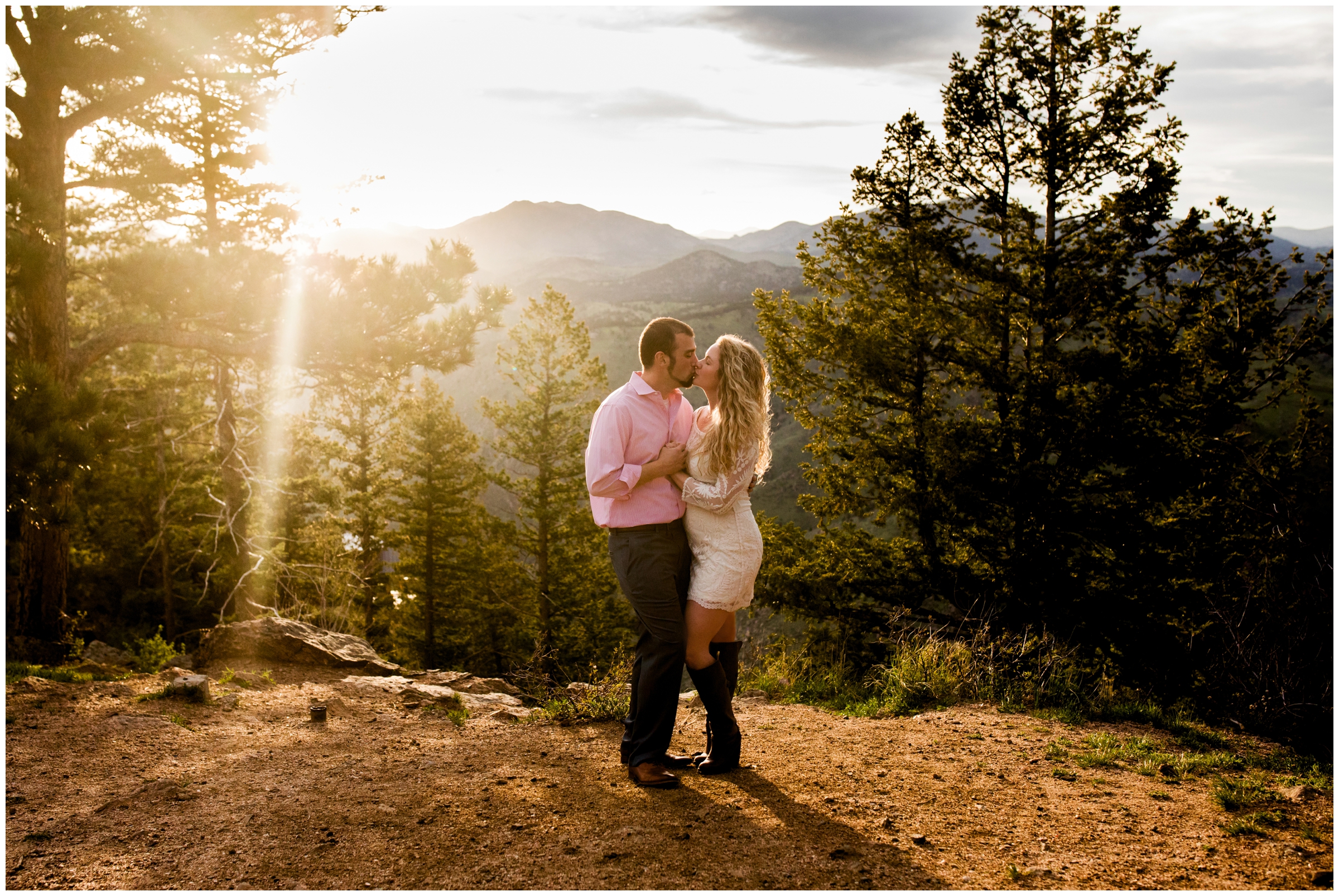 Lookout Mountain engagement photography by Golden Colorado portrait photographer Plum Pretty Photography