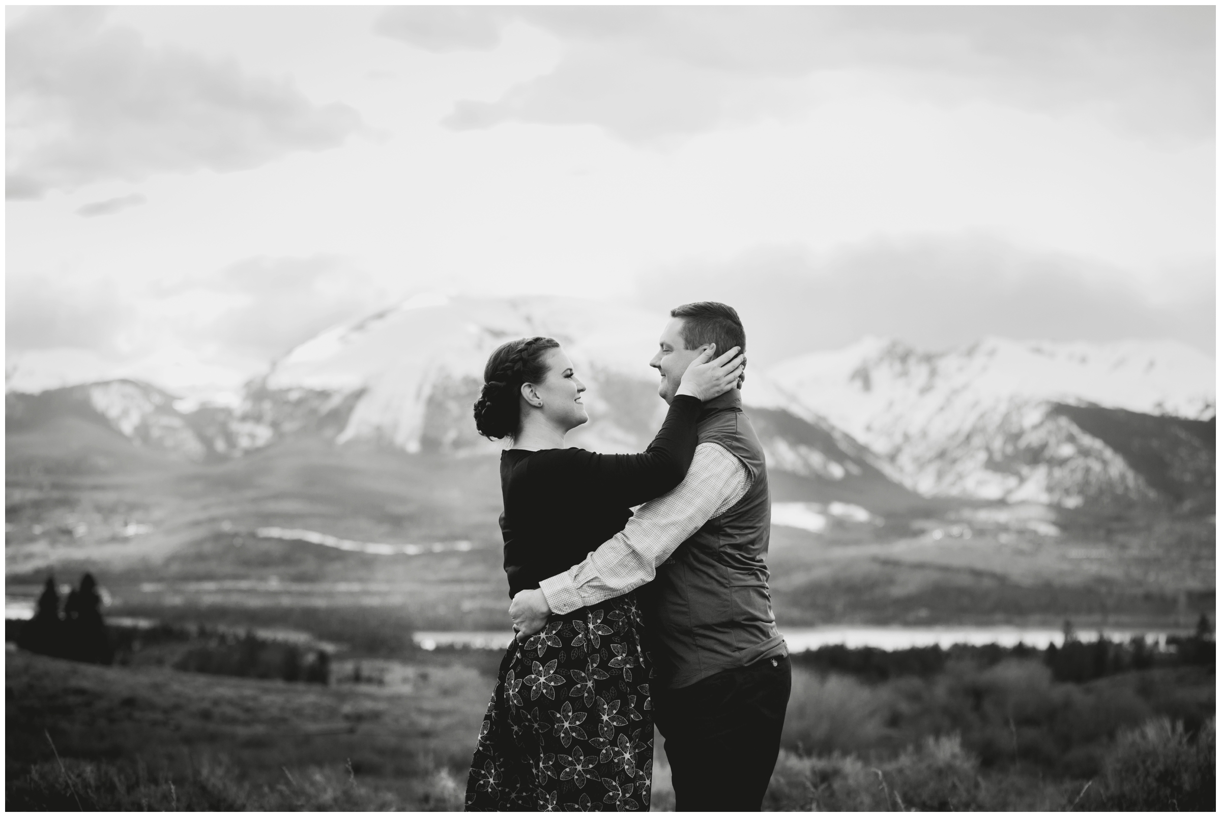 Breckenridge anniversary photos at Windy Point Campground by Colorado engagement photographer Plum Pretty Photography